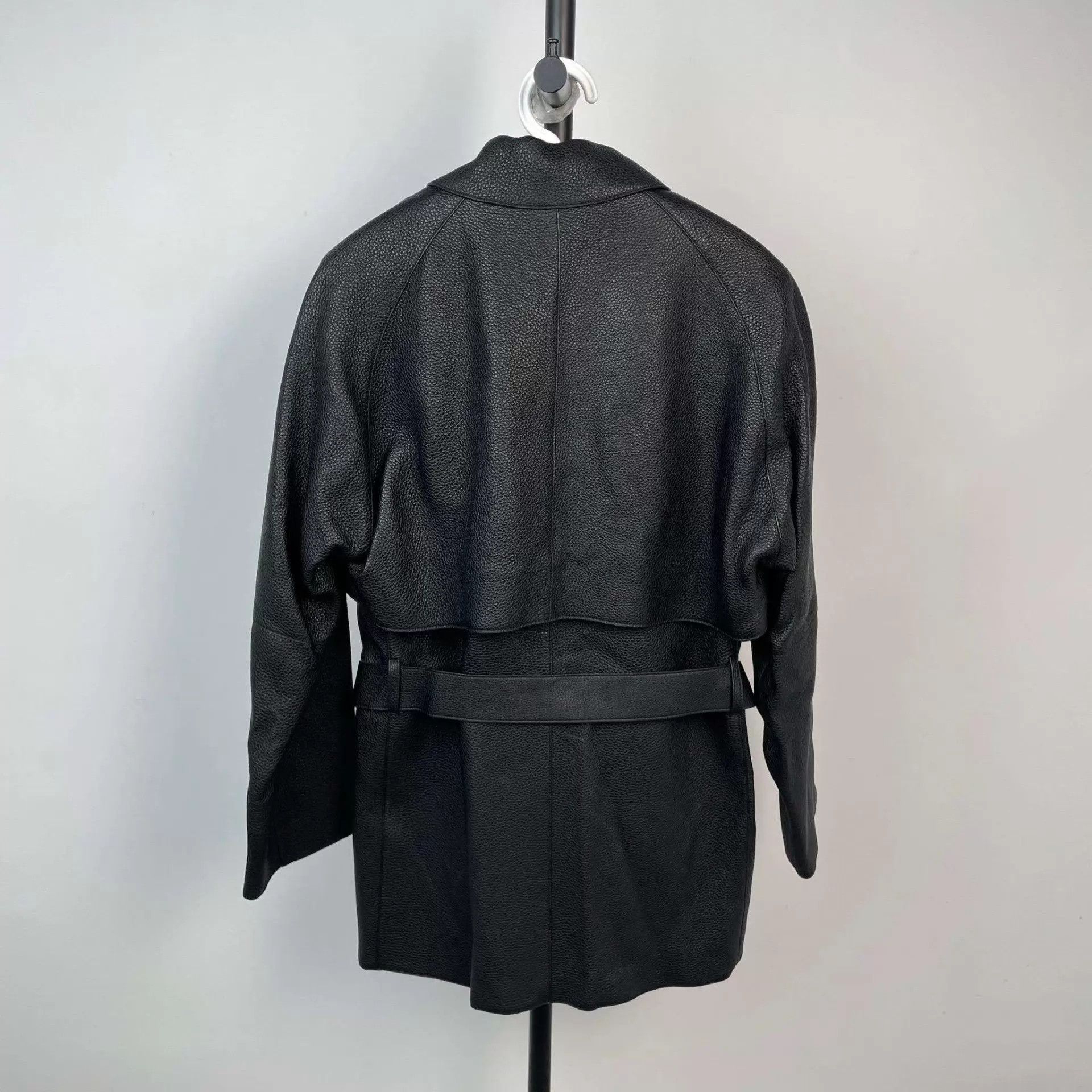 Hermes Mint Hermès Deerskin Jacket EU36 Black Size XS / US 0-2 / IT 36-38 - 2 Thumbnail
