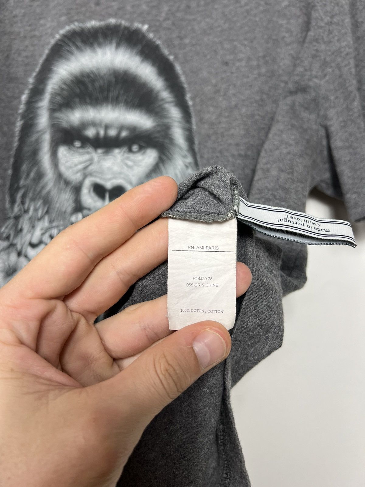 AMI Ami Alexandre Mattiusi Gorilla Logo T-shirts Tee Size US M / EU 48-50 / 2 - 8 Thumbnail
