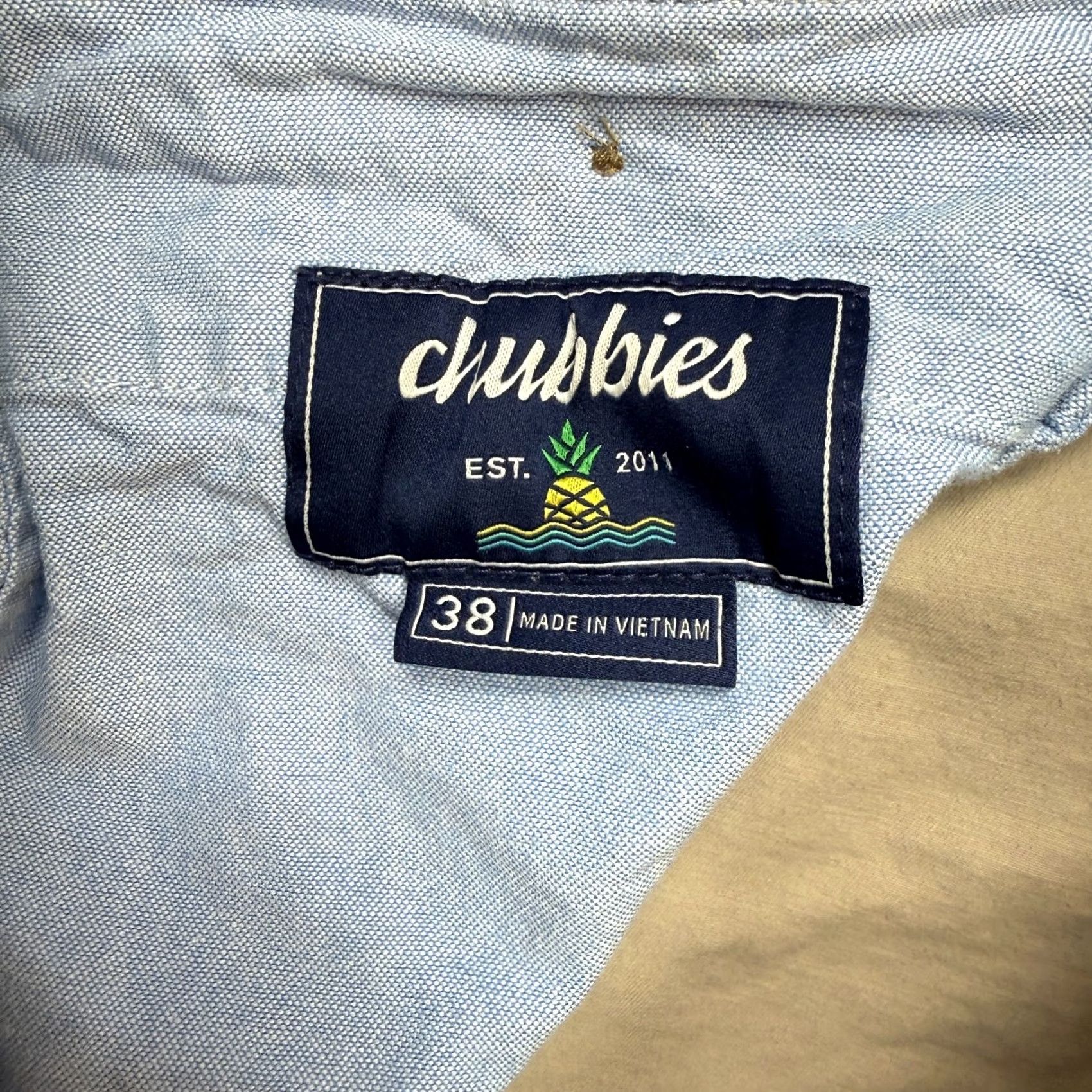 Chubbies Chubbies Shorts Chino Regular Fit Stretch Khaki Beach 7" Inseam 38 (Fit 36) Mens Size US 38 / EU 54 - 7 Thumbnail