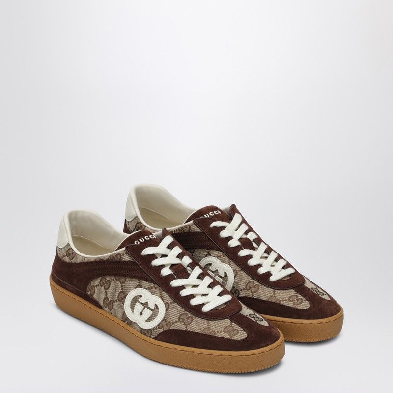 スニーカー GUCCI SNEAKERS WITH GG CROSS DETAIL IN SUEDE LEATHER Gucci Gucci Sneakers With Gg Cross Detail In Suede Leather