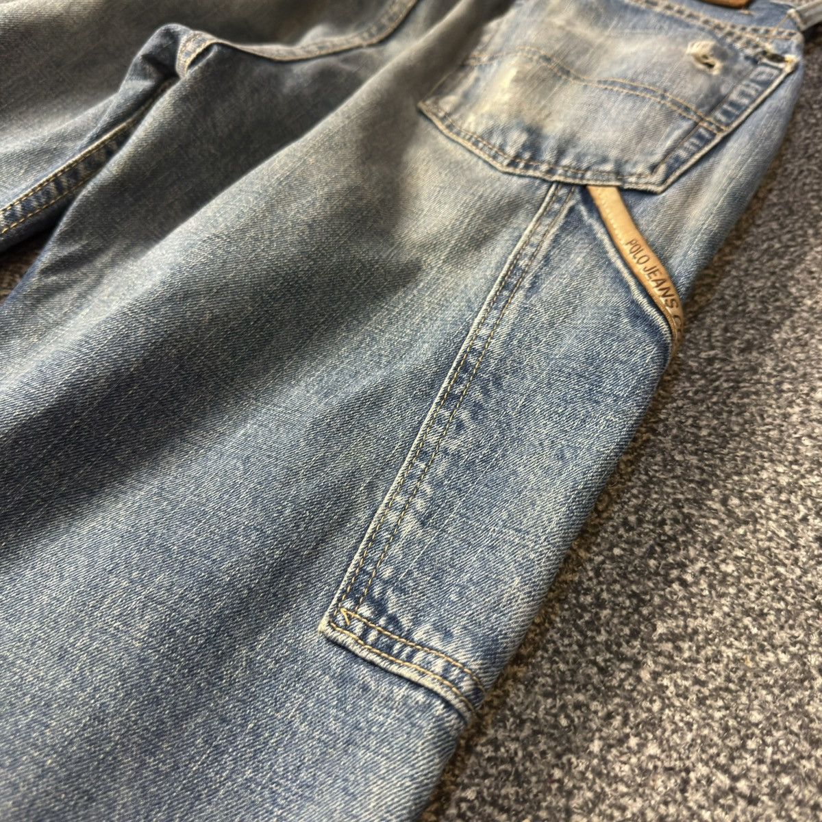 RRL Ralph Lauren Vintage Ralph Lauren C5 Freemont Carpenter Distressed Denim Size US 32 / EU 48 - 10 Thumbnail