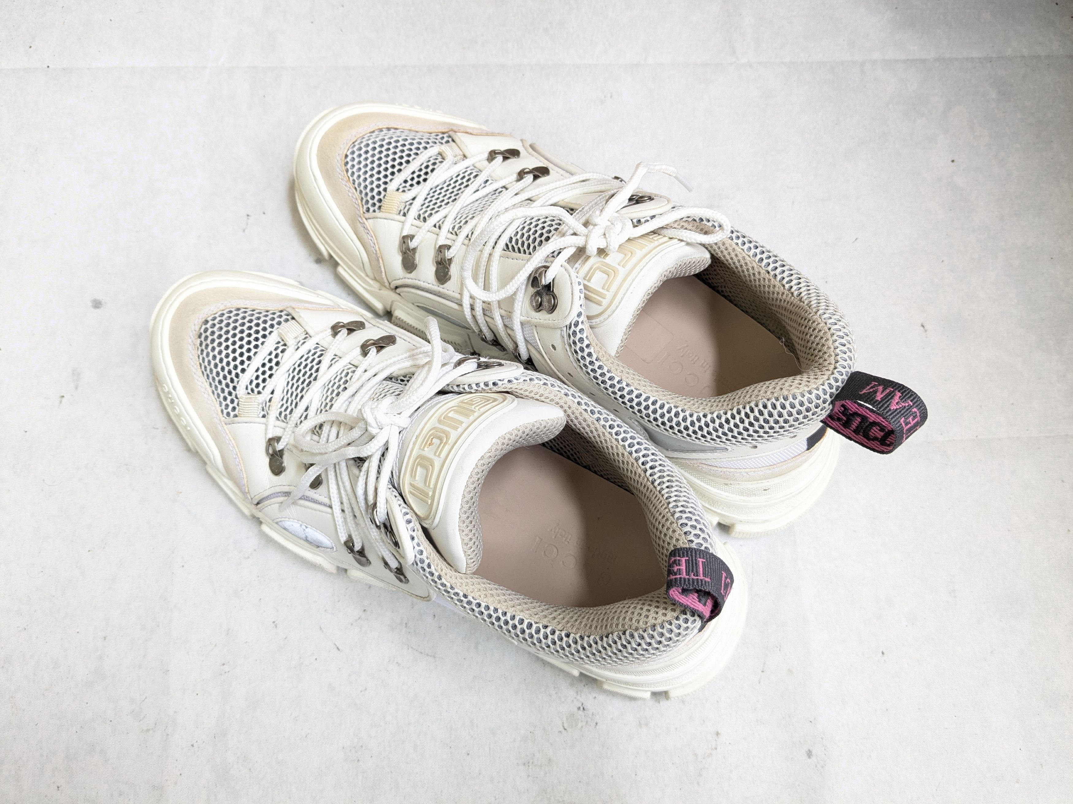 Gucci Gucci Flashtrek Sneakers White 11 Low Tops Size US 11 / EU 44 - 15 Thumbnail