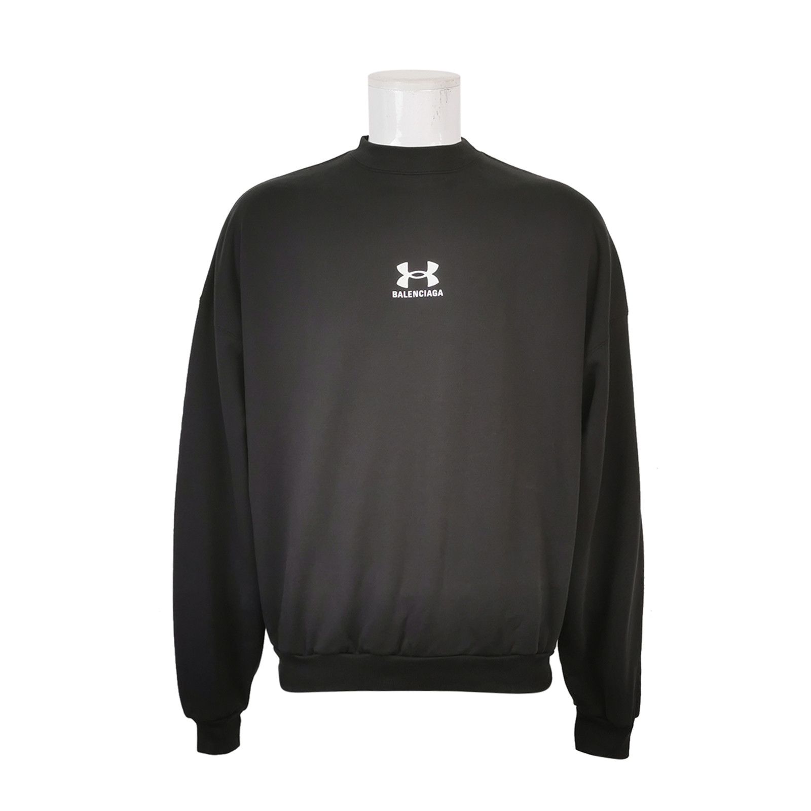 Balenciaga Balenciaga XS Black Logo Crewneck Sweatshirt Size US XS / EU 42 / 0 - 1 Thumbnail