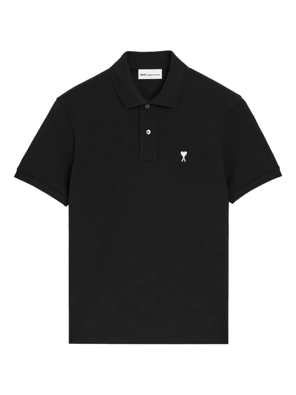 AMI CONTRASTED "AMI DE COEUR" POLO SHIRT Size US XL / EU 56 / 4 - 1 Thumbnail