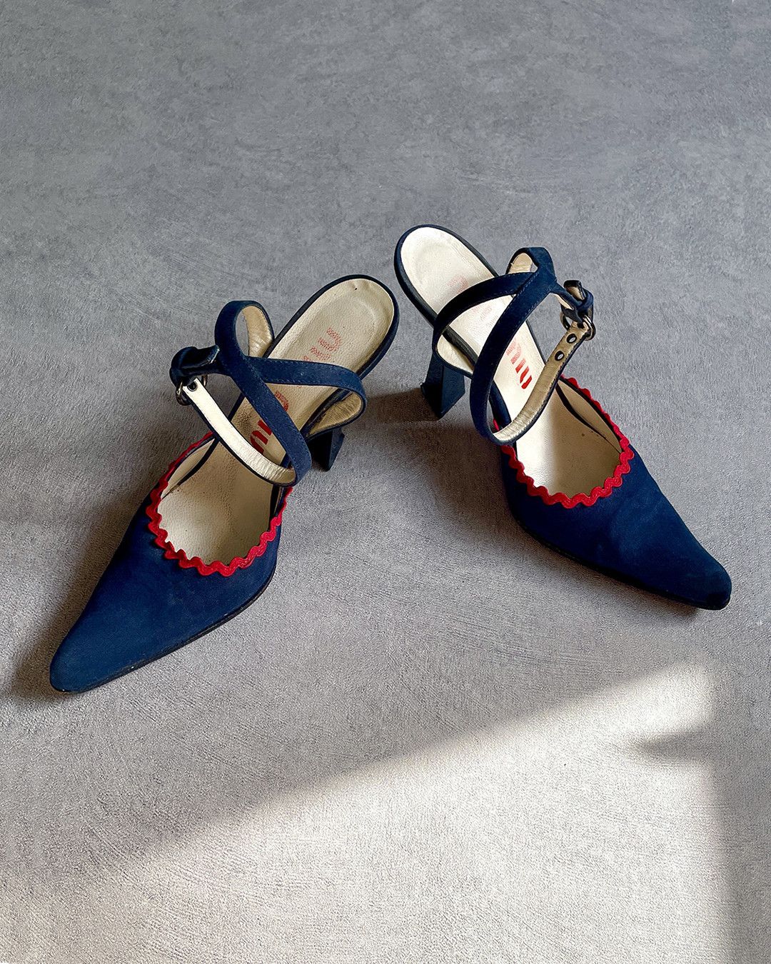 Slingback Pumps Blue Miu Miu Shoes Miu Miu Slingback Heels, Heels