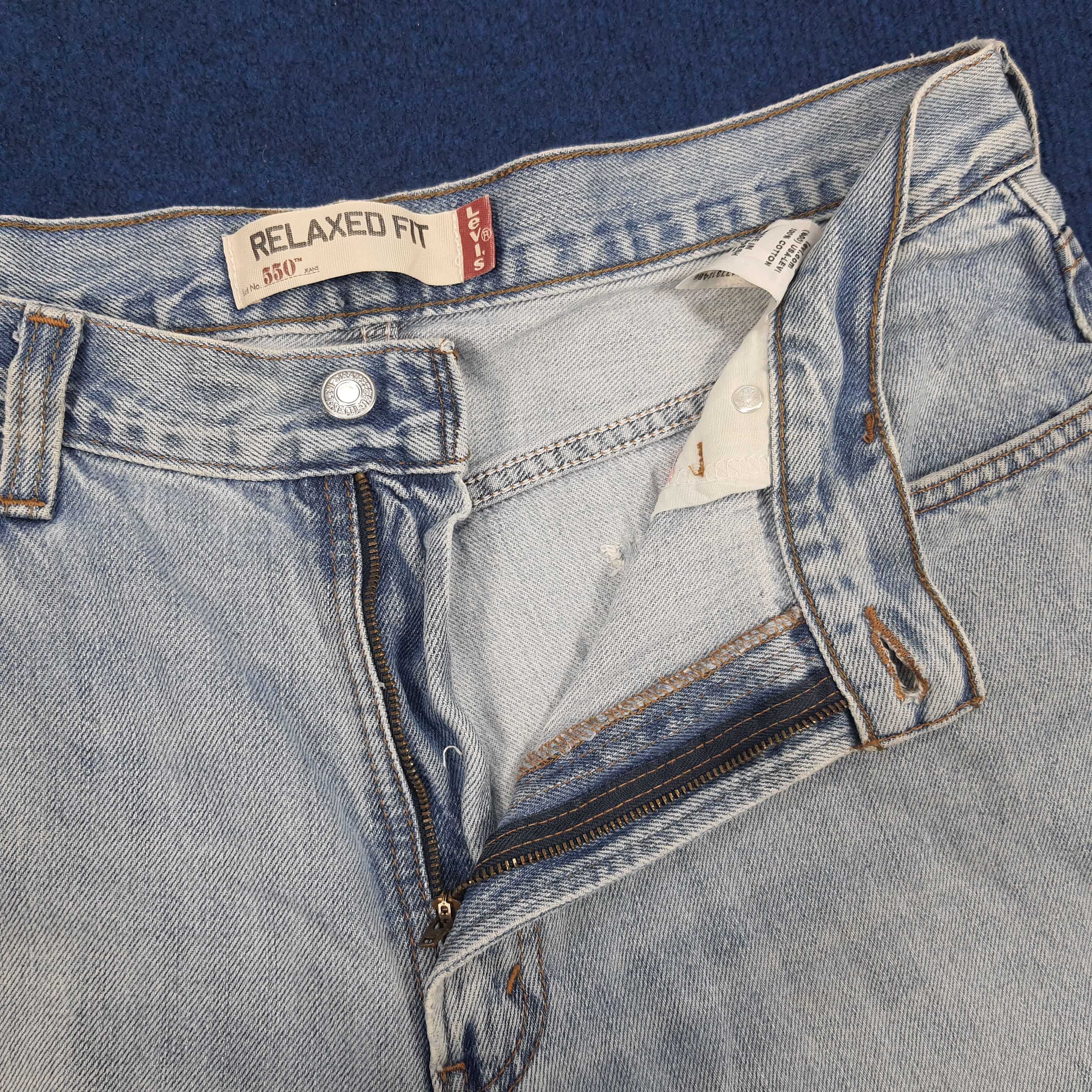 Levi's × Vintage Vintage Levi's 550 Relaxed Fit Distressed Jeans Size US 35 - 8 Thumbnail