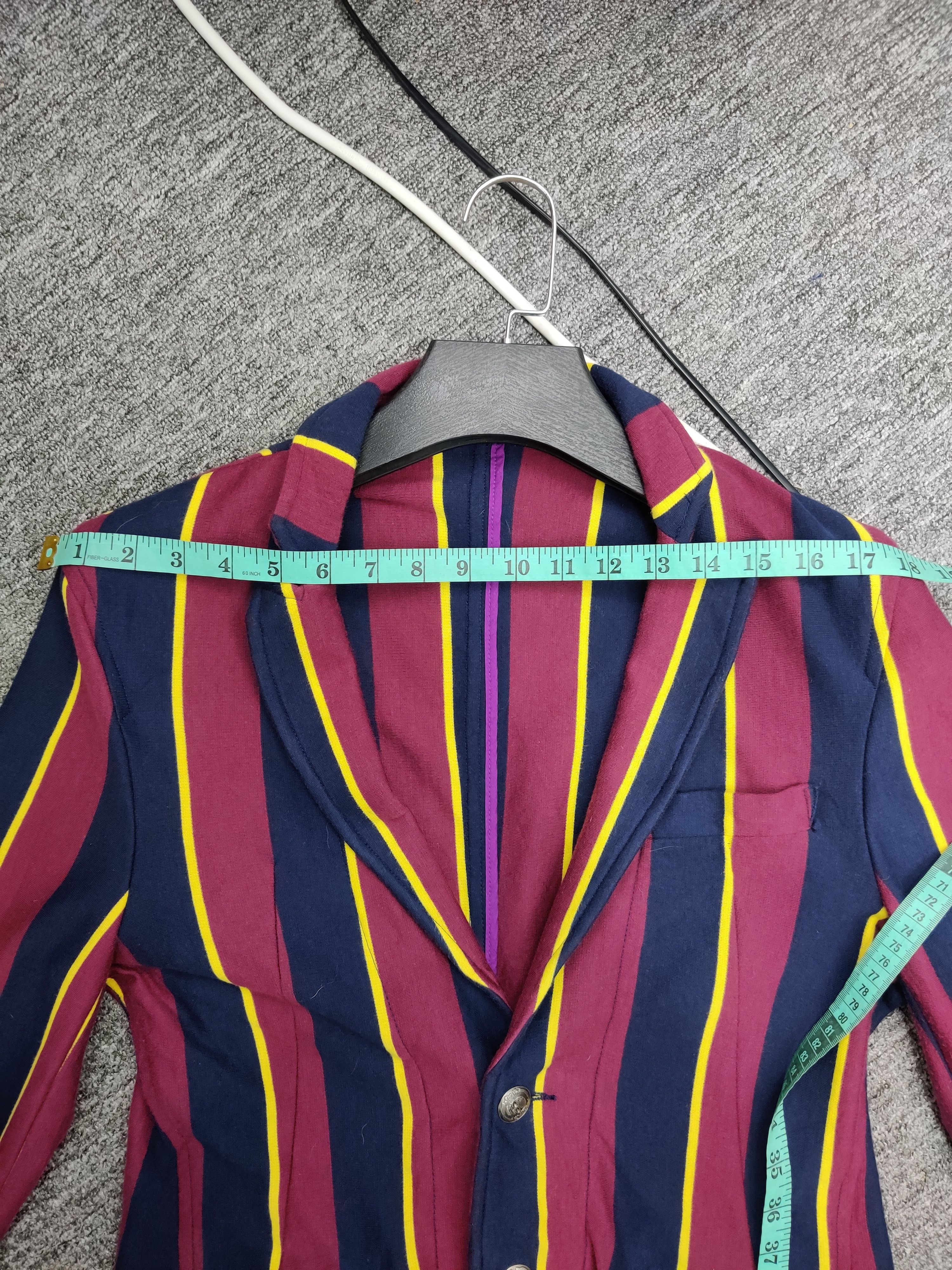 PPFM Vintage 90s PPFM Stripe Bondage Long Coat Size US M / EU 48-50 / 2 - 17 Thumbnail