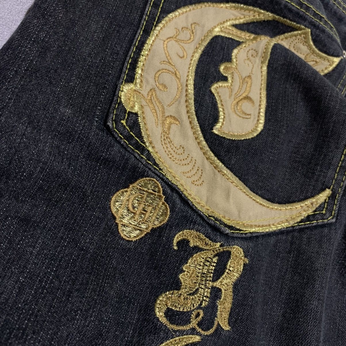 Other Y2K Crown Holder Embroidery Jorts Denim Pants Size US 38 / EU 54 - 6 Thumbnail