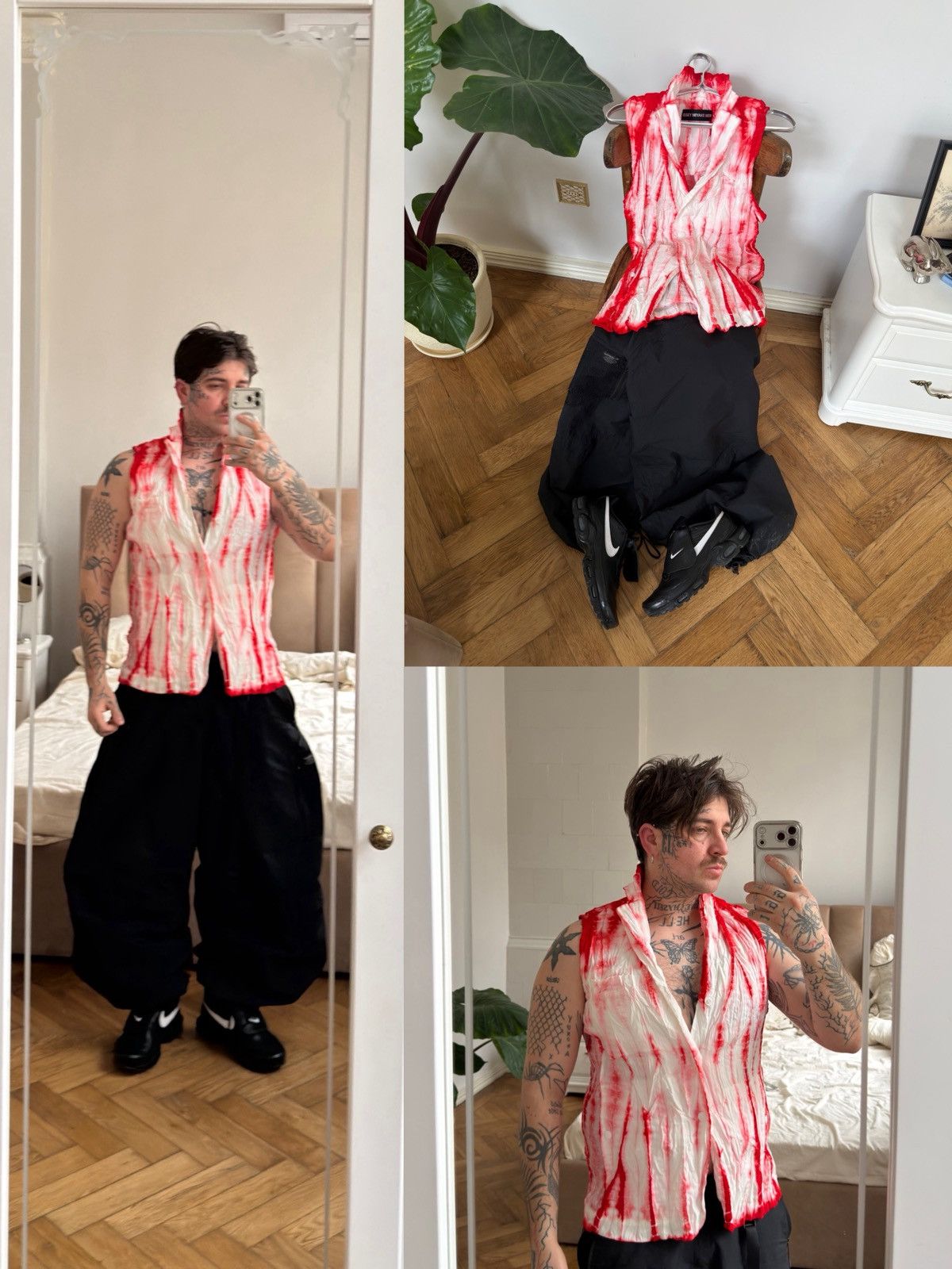 Issey miyake man archive blood vest