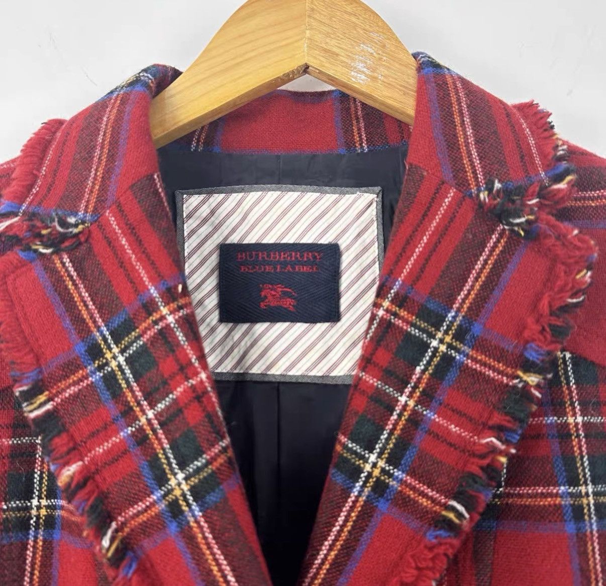 Burberry Burberry Red Check Jacket J42 Size S / US 4 / IT 40 - 3 Thumbnail