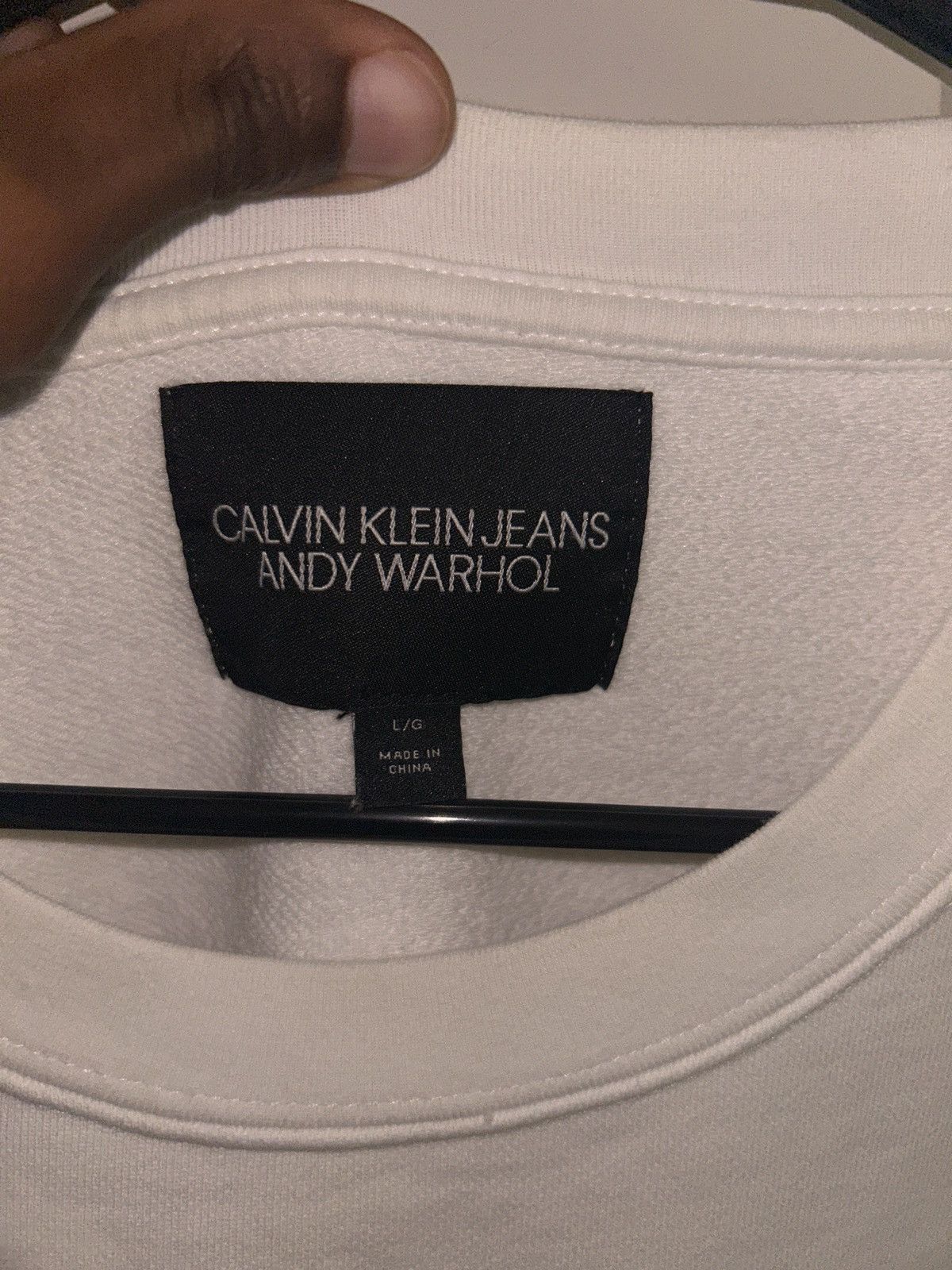 Andy Warhol × Calvin Klein × Calvin Klein 205W39NYC Calvin Klein with Andy Warhol Horse Print White Crewneck Size US L / EU 52-54 / 3 - 3 Thumbnail