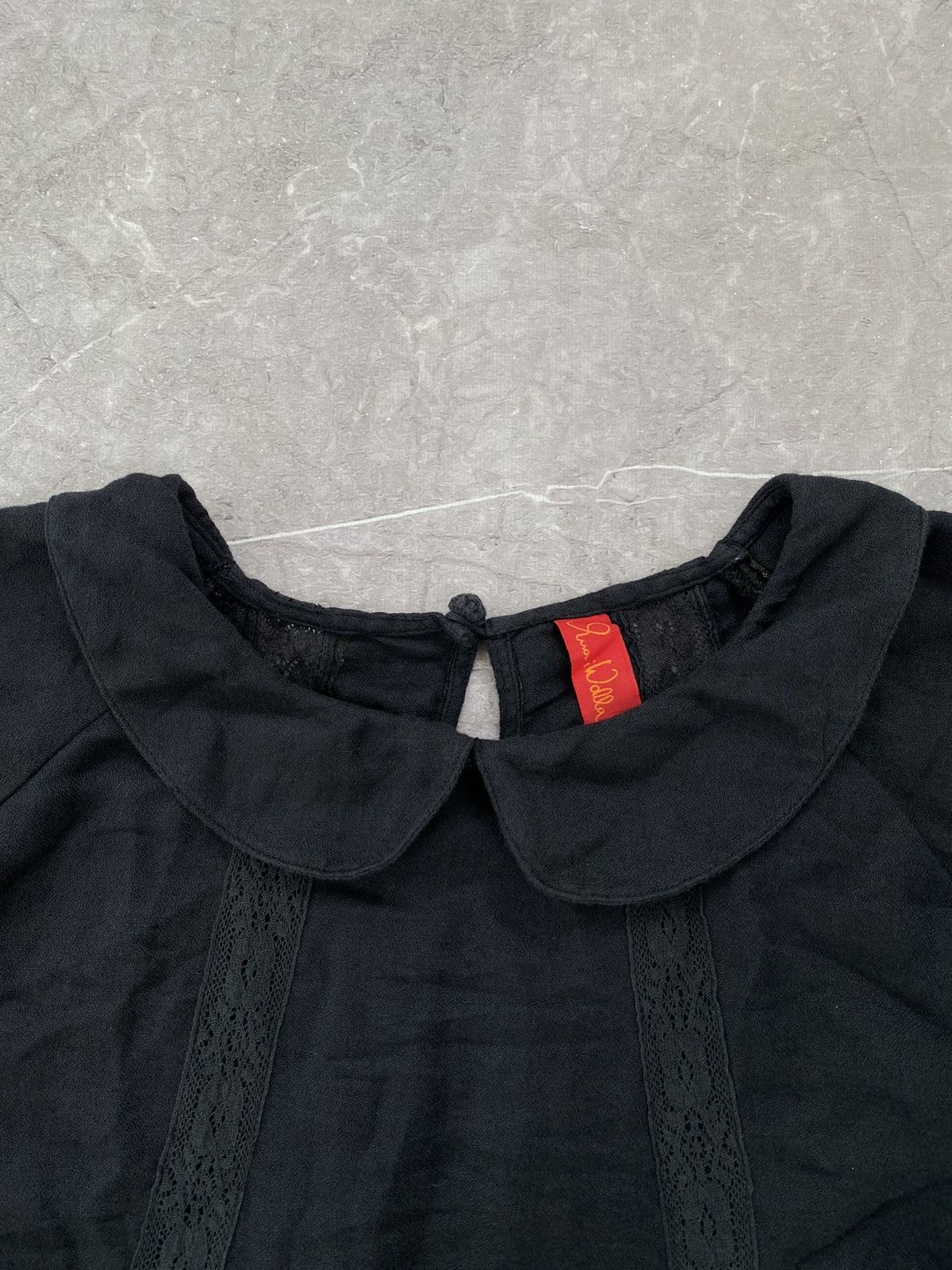 Designer Ewa I Walla Sleeveless Linen Front Ruffle Tank Top Blouse Size M / US 6-8 / IT 42-44 - 6 Thumbnail