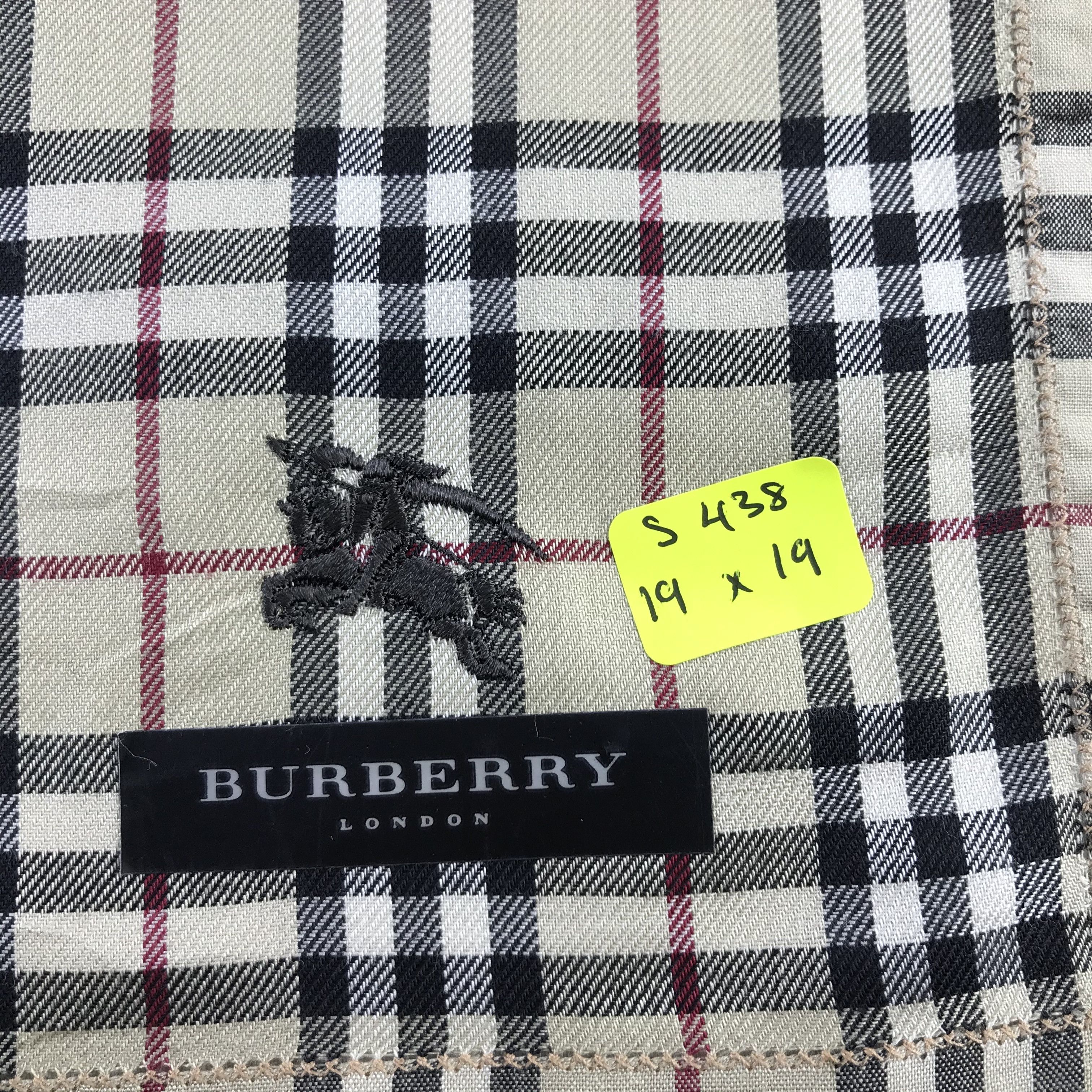 Burberry × Vintage Burberry Bandana / Handkerchief / Neckerchief - S438 Size ONE SIZE - 5 Thumbnail