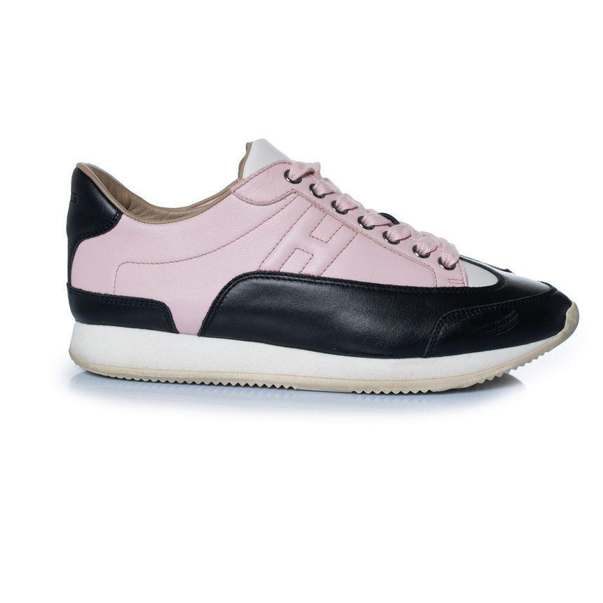 Hermes Hermes, Goal sneakers in black and pink Size US 9 / IT 39 - 4 Thumbnail