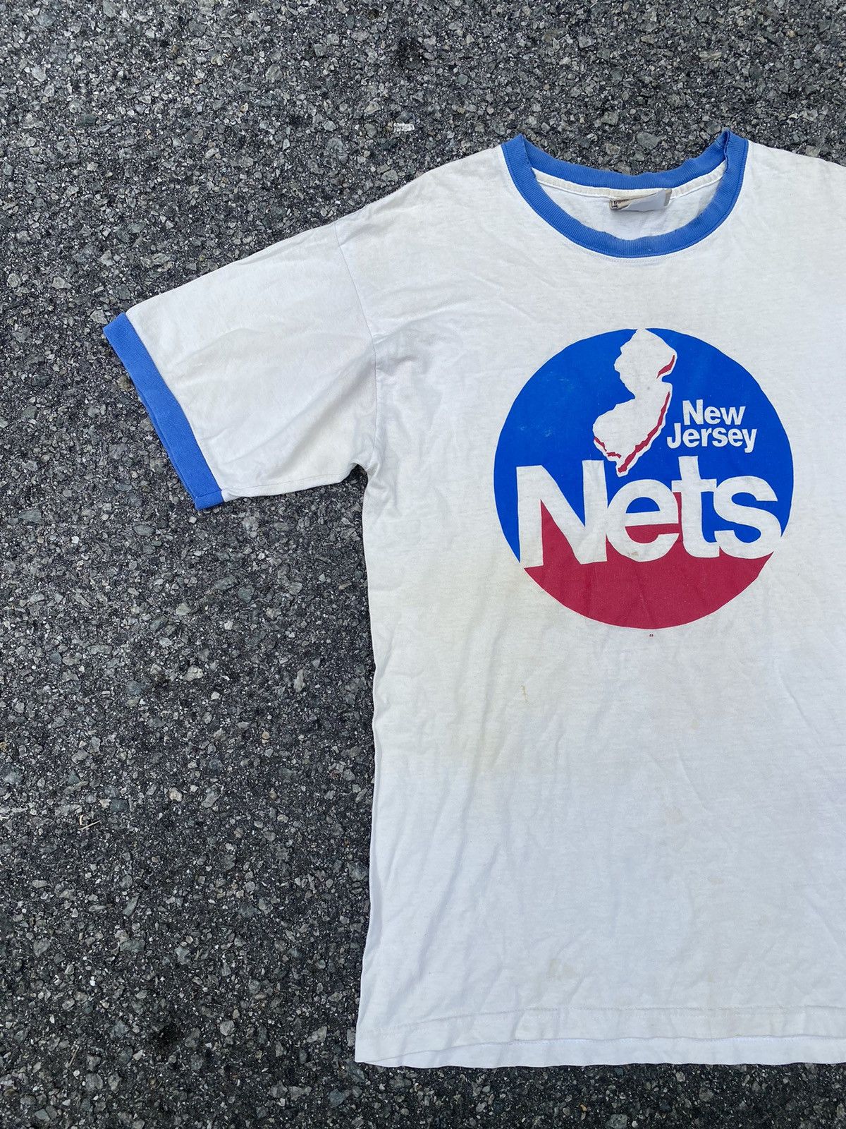 NBA × Vintage Vintage NBA Nets Ringer tee Size US L / EU 52-54 / 3 - 3 Thumbnail