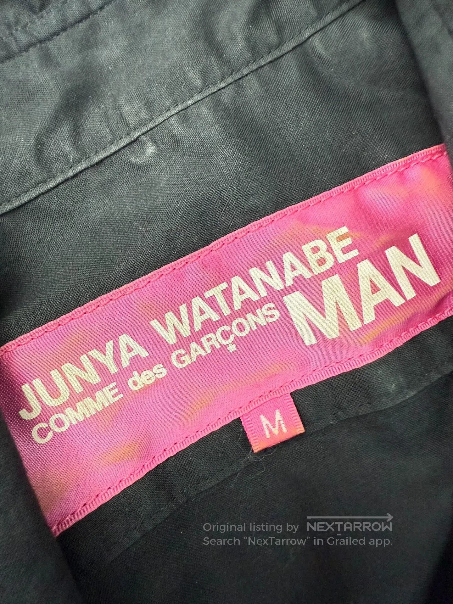 Junya Watanabe black sheer long shirt with deconstructed design. Size US M / EU 48-50 / 2 - 7 Thumbnail