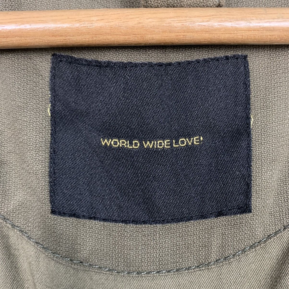 Vintage ☀️Nice design World Wide Love military style parka jacket Size US M / EU 48-50 / 2 - 19 Thumbnail