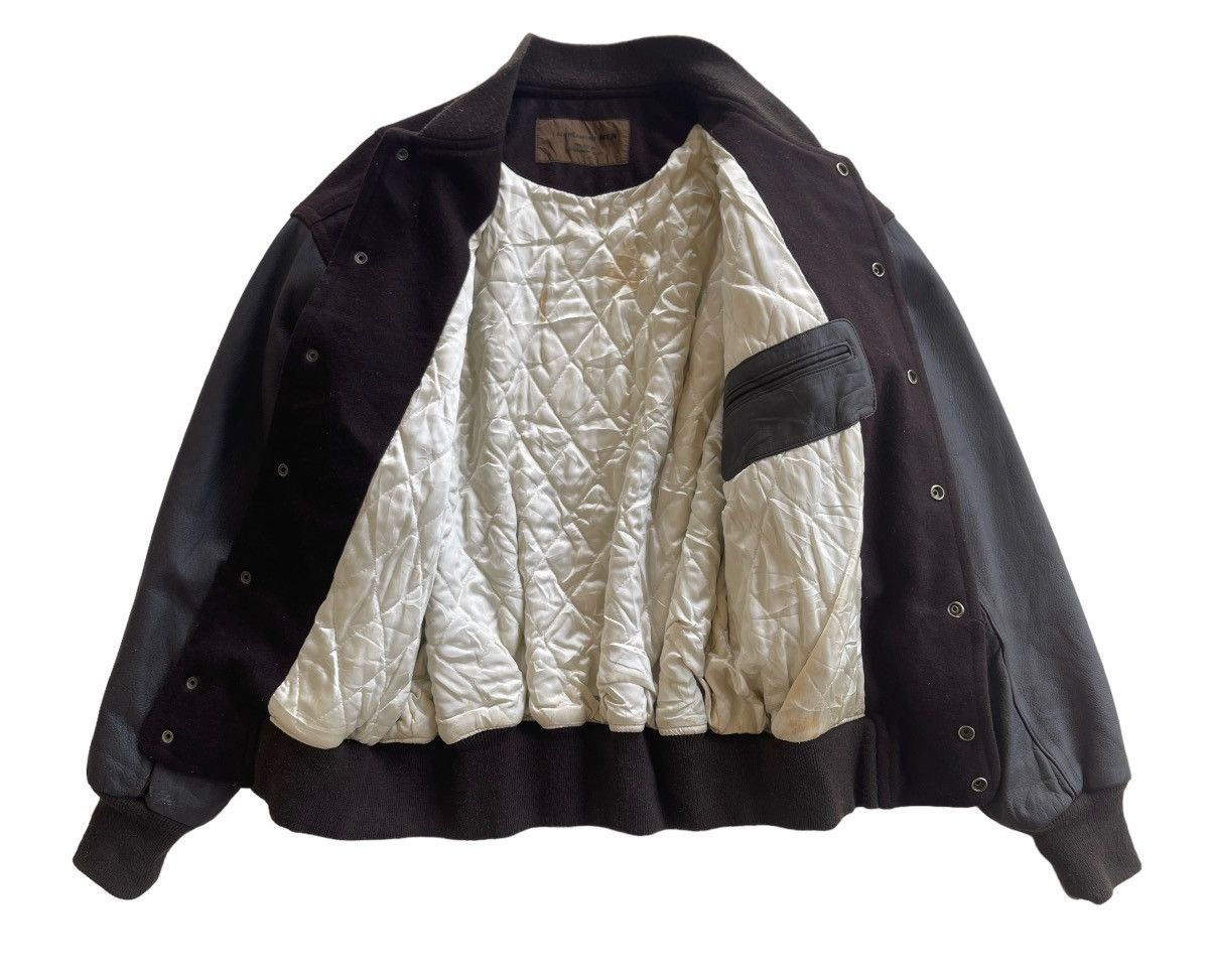 Japanese Brand VINTAGE WOOL + LEATHER VARSITY JACKET Size US XL / EU 56 / 4 - 11 Thumbnail