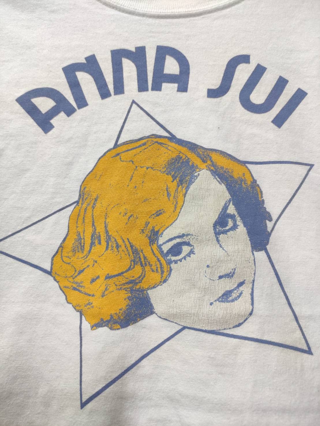 Anna Sui Rare! Vtg 90's Anna Sui Art Character Design USA T-Shirt Size M / US 6-8 / IT 42-44 - 3 Thumbnail