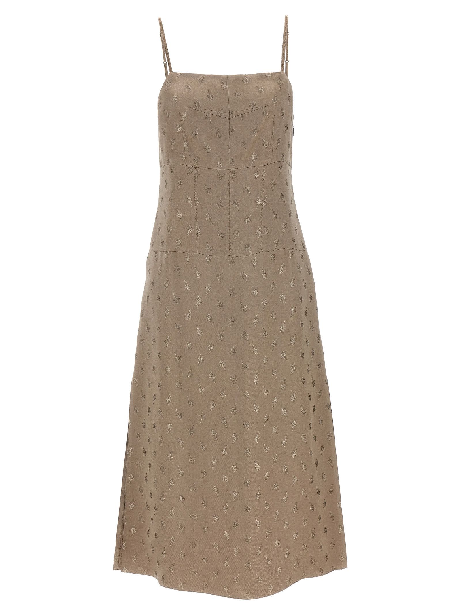 Fendi Satin Midi Dress Size M / US 6-8 / IT 42-44 - 1 Thumbnail