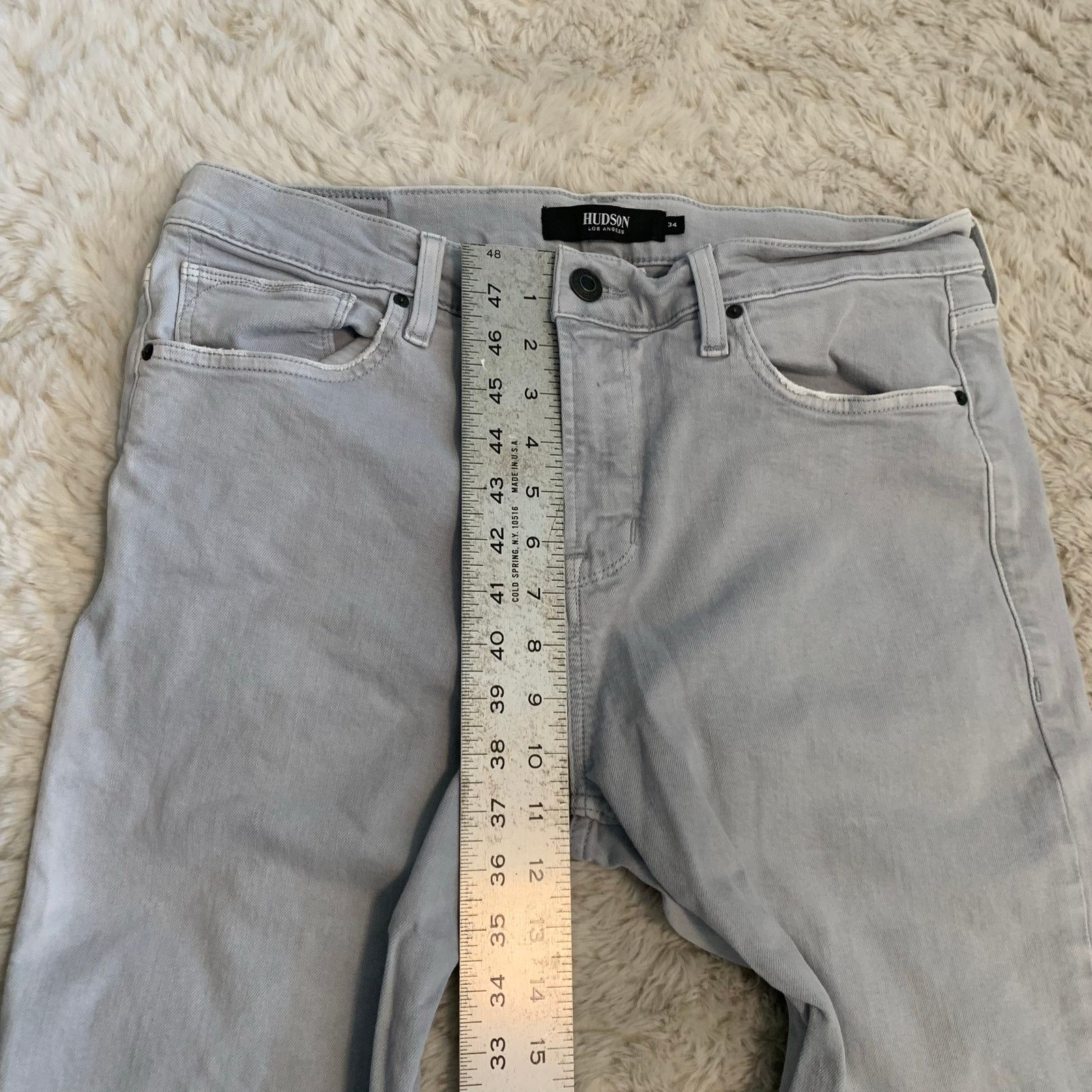 Hudson Hudson AXL Slim Jeans Light Denim Men's 34 Size US 34 / EU 50 - 6 Thumbnail
