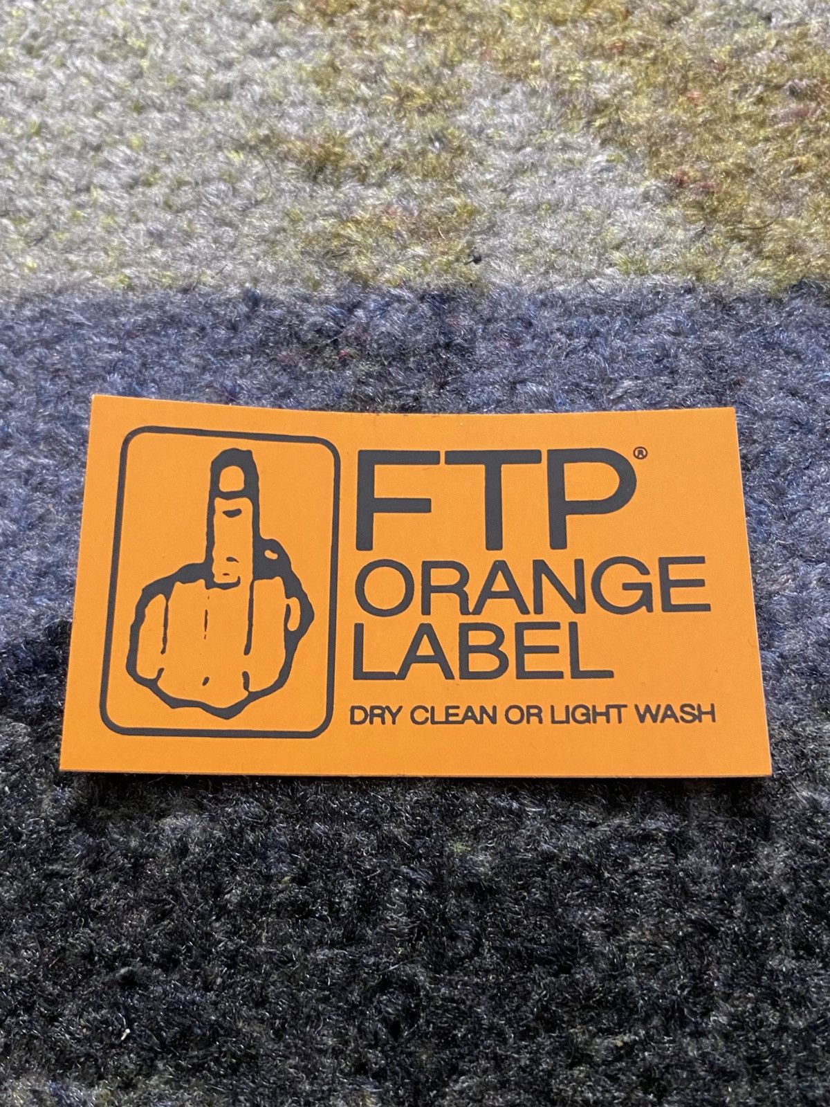 Fuck The Population Fuck The Population Orange Label Sticker Size ONE SIZE - 1 Thumbnail