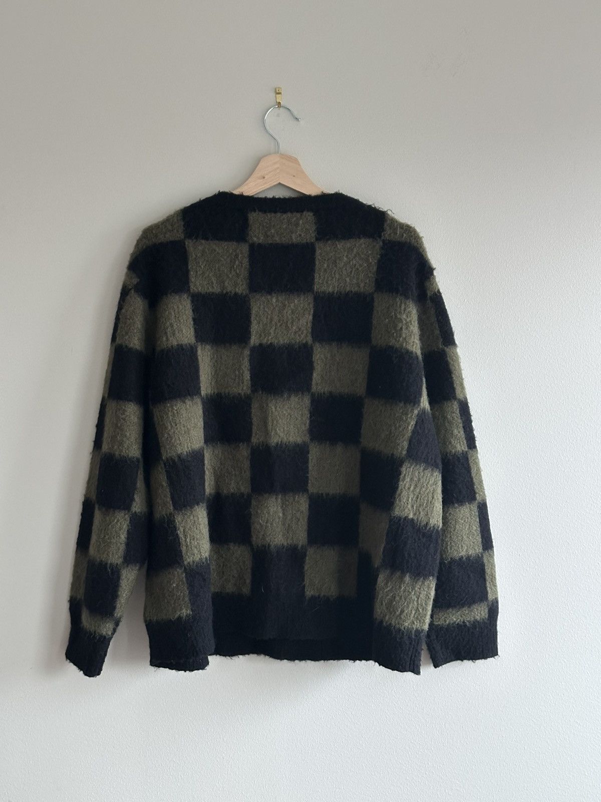basketcase gallery Basketcase Gallery CHEQUER Mohair Blend Cardigan Size US L / EU 52-54 / 3 - 2 Thumbnail