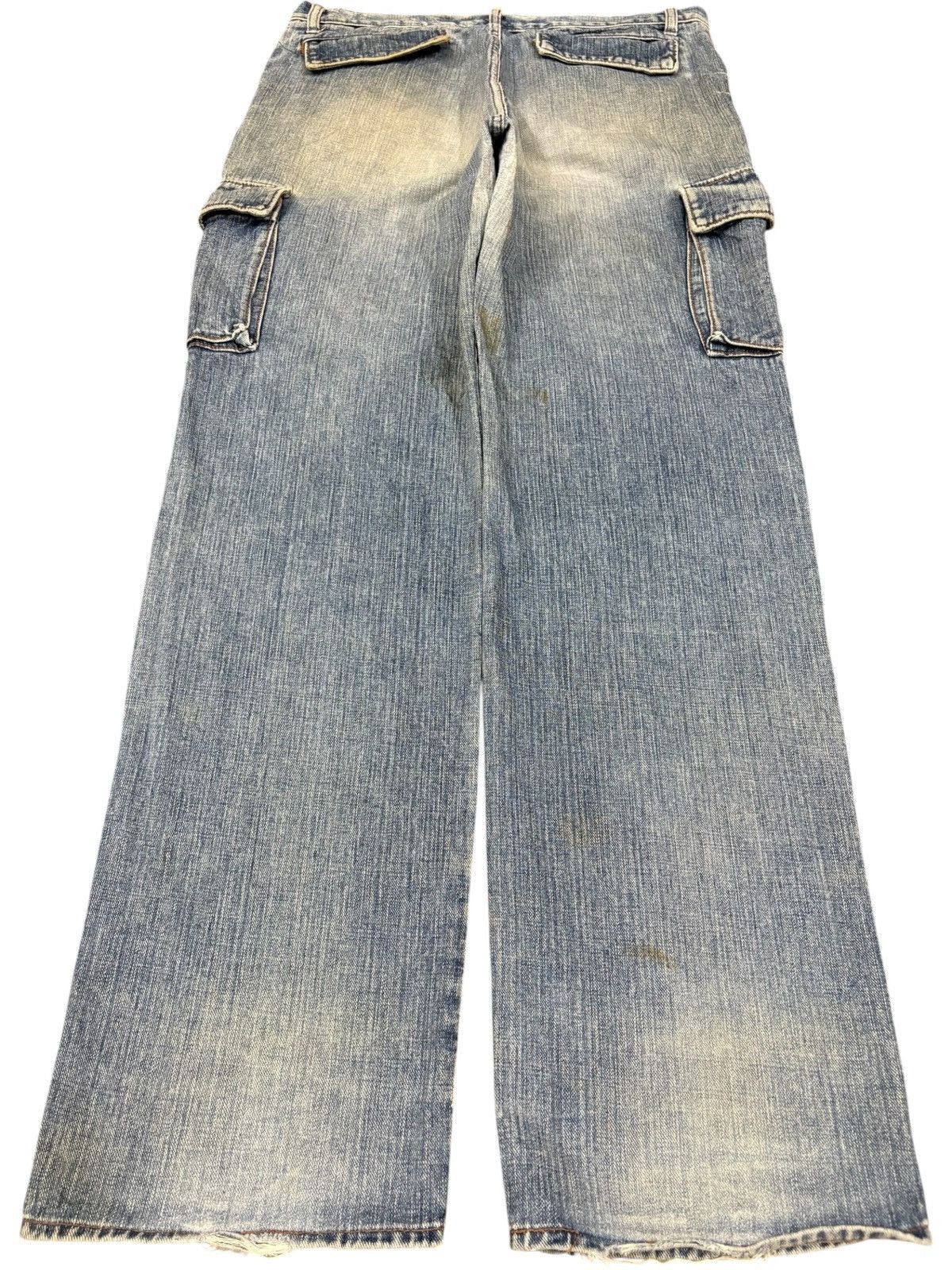 Japanese Brand Vintage Japanese Brand Cargo Distressed Baggy Jeans Size US 34 / EU 50 - 2 Thumbnail