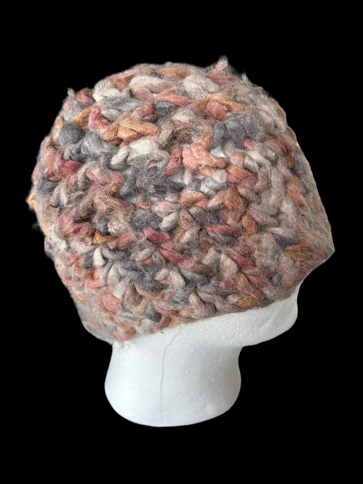 14th Addiction × Japanese Brand Crochet Knitted Multicolour Fur bucket Hats Milsa italy Size ONE SIZE - 3 Thumbnail