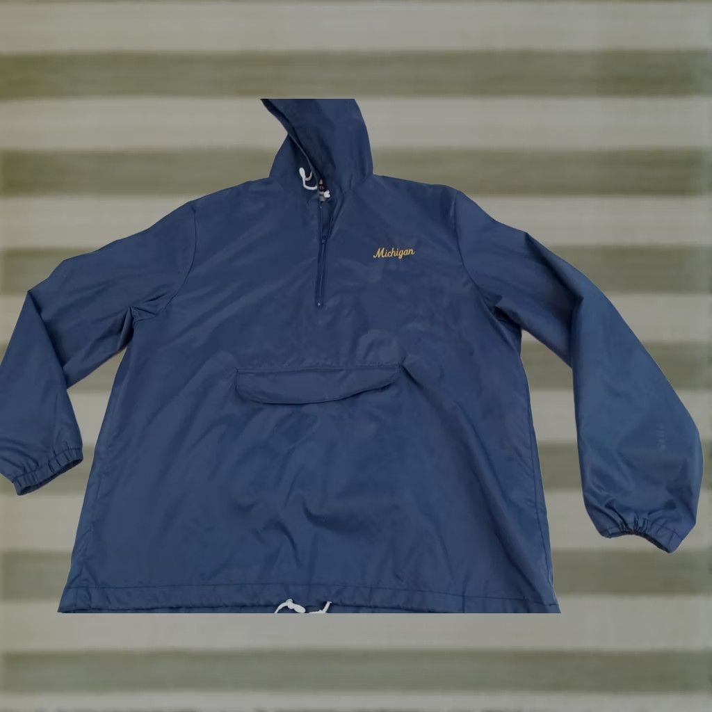 Vintage VINTAGE Sportsmaster Jacket Windbreaker 1/4 Zip Nylon Blue 90s USA Unisex Adults XL Size US XL / EU 56 / 4 - 1 Thumbnail