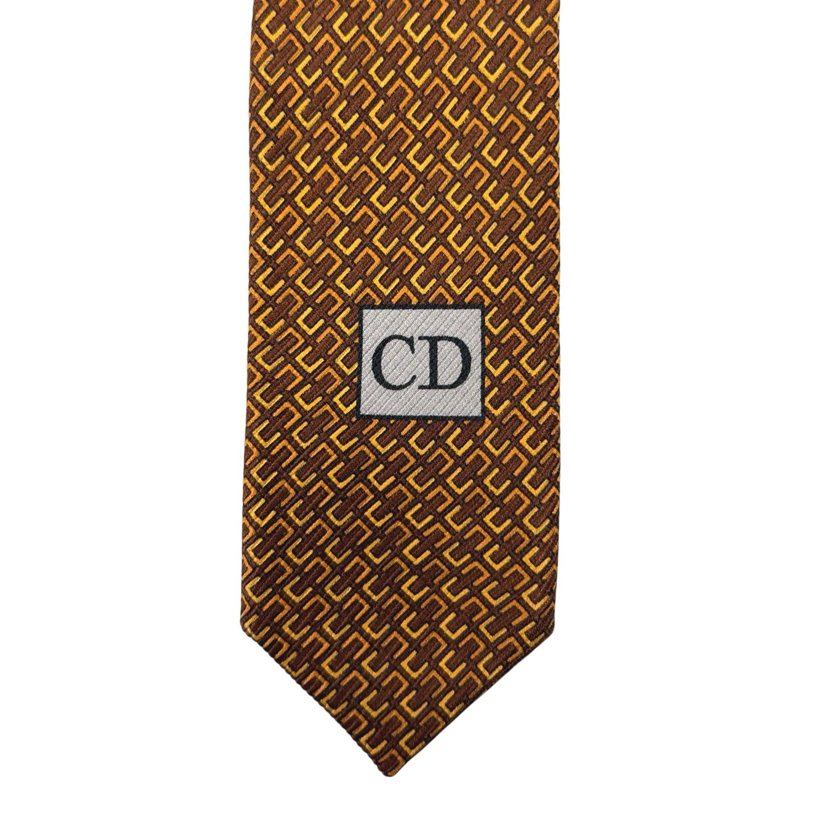 Christian Dior Monsieur Christian Dior Abstract Pattern Tie Size ONE SIZE - 4 Thumbnail