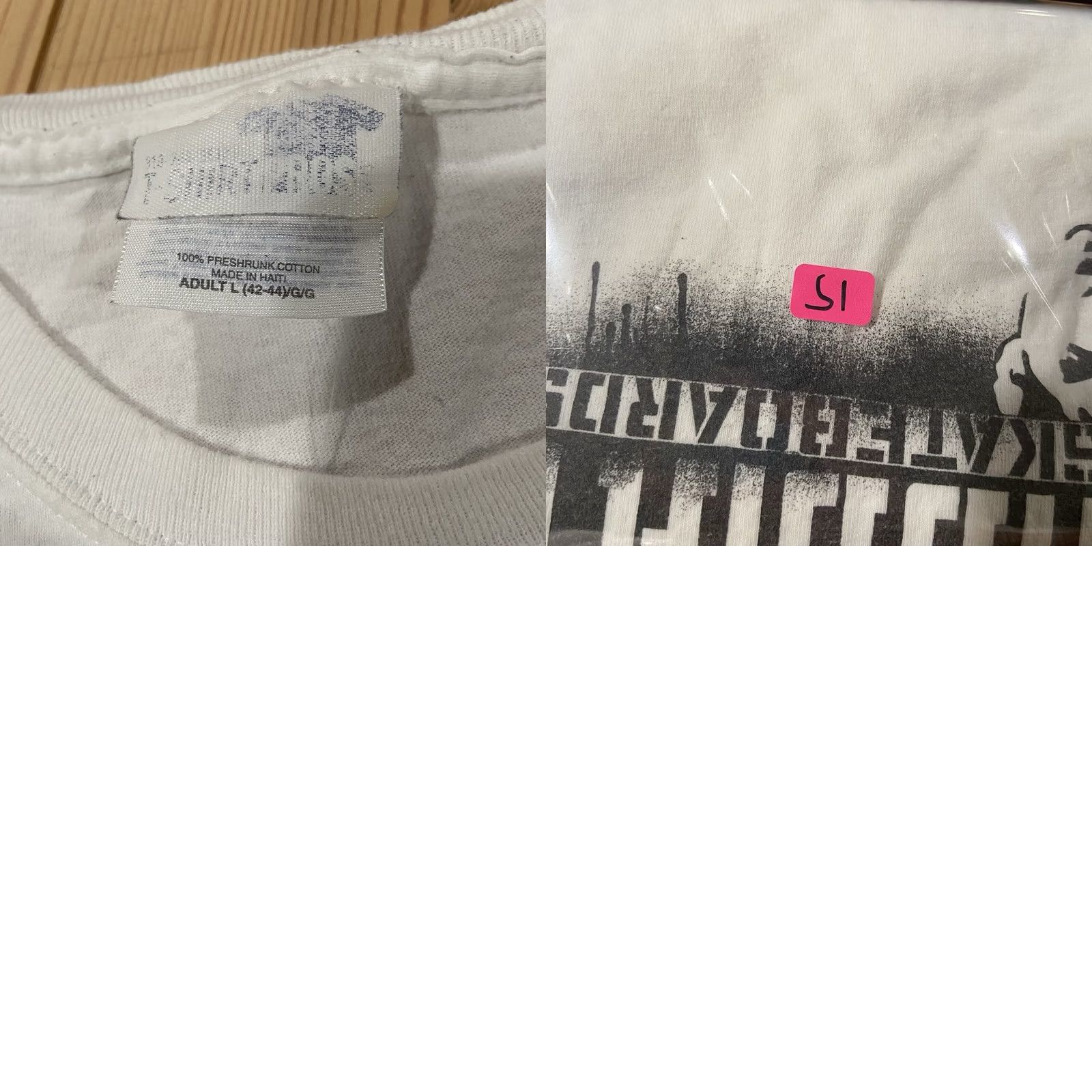 Vintage VINTAGE Addikt Surf Skate T-Shirt L White Cotton Graphic Print Short Sleeve Crew Neck Men Regular Size US L / EU 52-54 / 3 - 8 Thumbnail