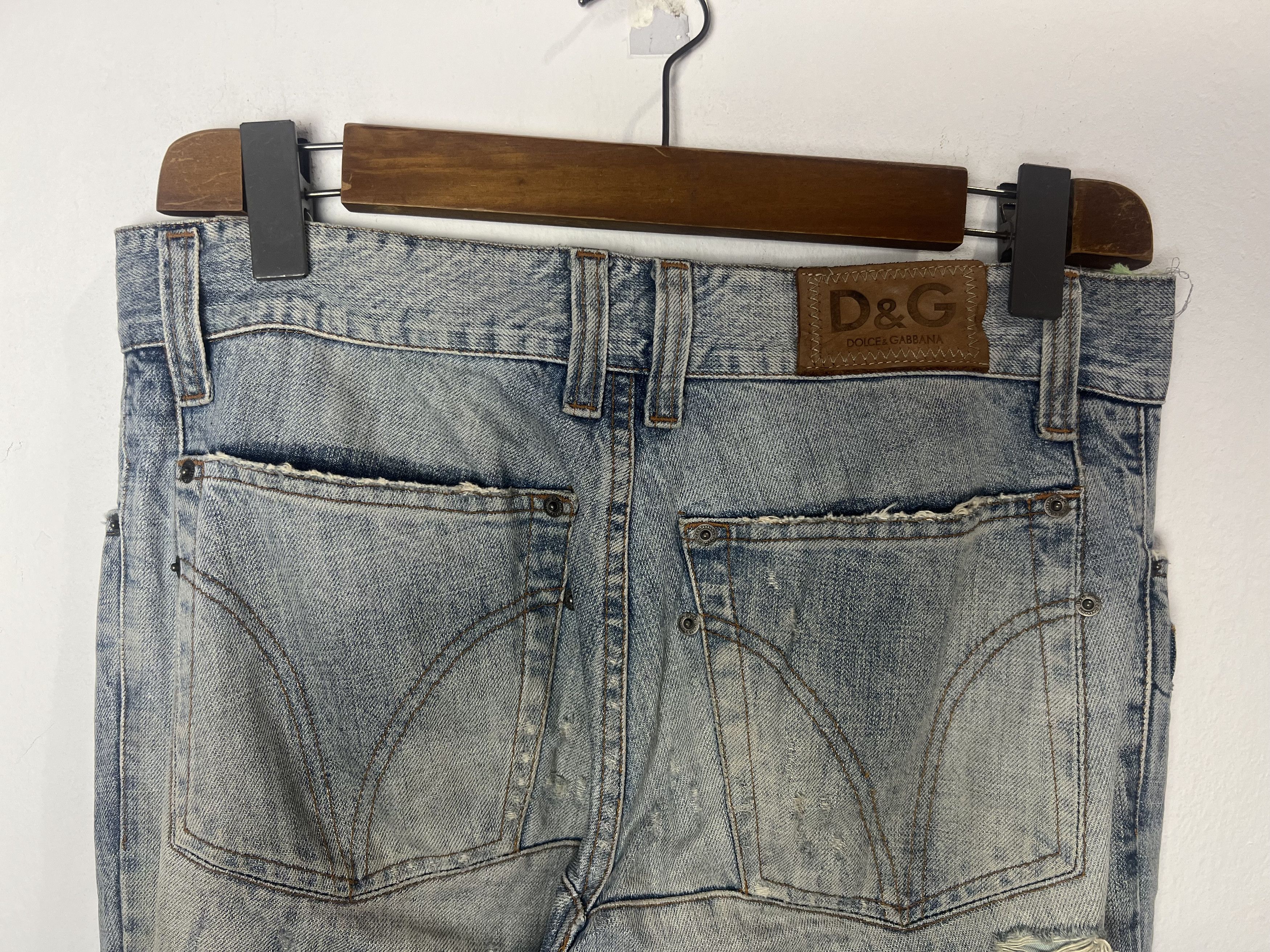 Dolce & Gabbana Dolce & Gabbana SS2006 Distressed Denim Jeans Size US 32 / EU 48 - 6 Thumbnail