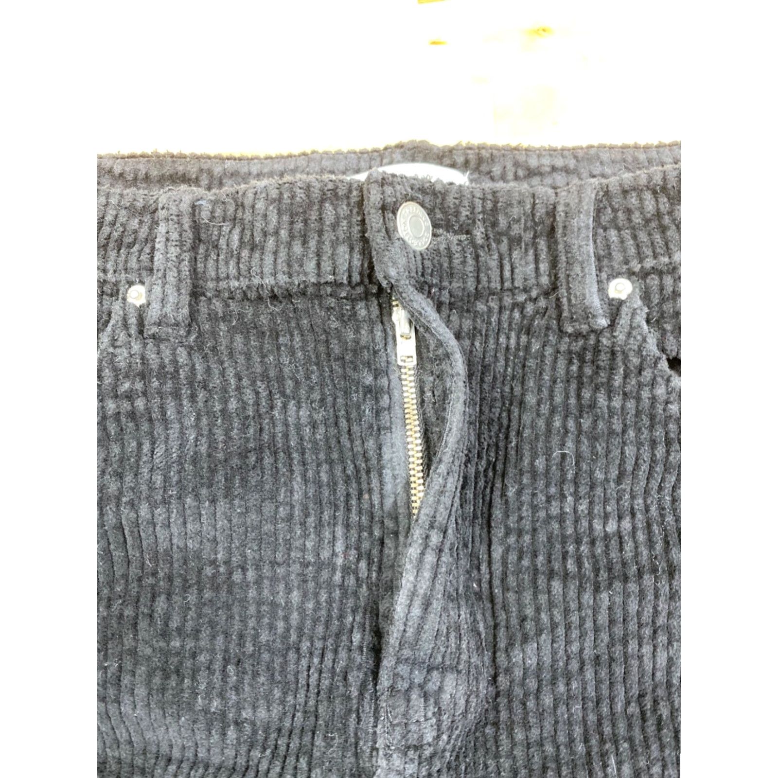 Zara Zara TRF Collection Womens Mini Corduroy Skirt M Black Casual #6207 Size 32" / US 10 / IT 46 - 6 Thumbnail