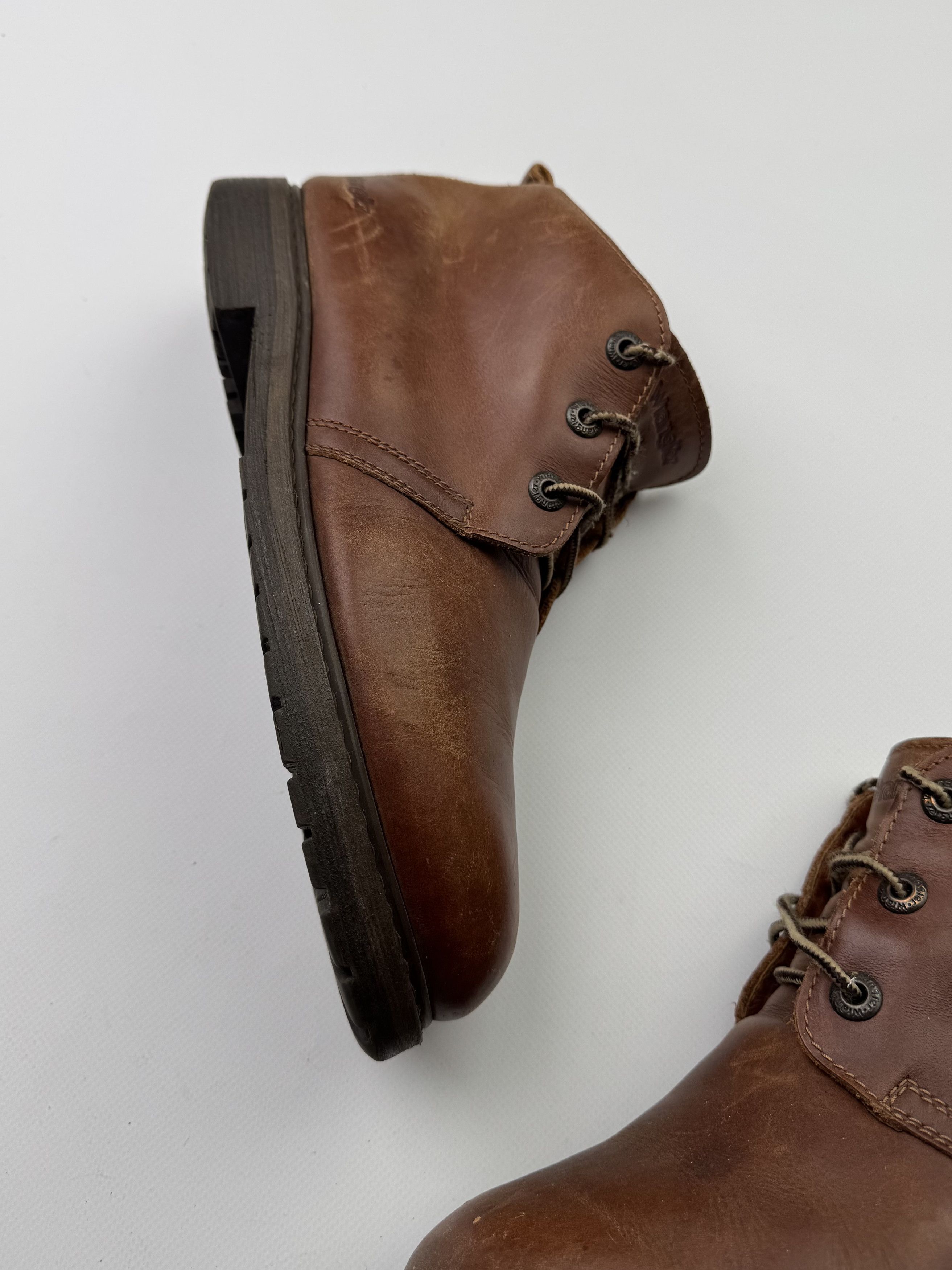 Vintage Wrangler Vintage Oversized Leather Work Boots B463(V306)E2 Size US 11 / EU 44 - 2 Thumbnail