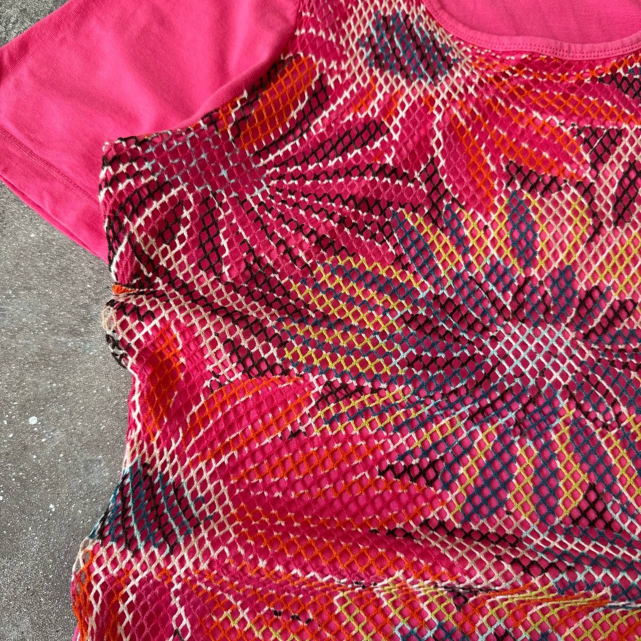 Hysteric Glamour × Japanese Brand × Vintage Y2K Super Glam Vintage Mesh Floral T-Shirt Size L / US 10 / IT 46 - 4 Thumbnail
