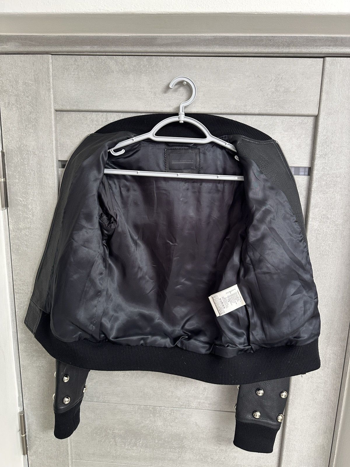 Diesel Diesel Black Gold Bomber Leather Jacket Size XS / US 0-2 / IT 36-38 - 7 Thumbnail