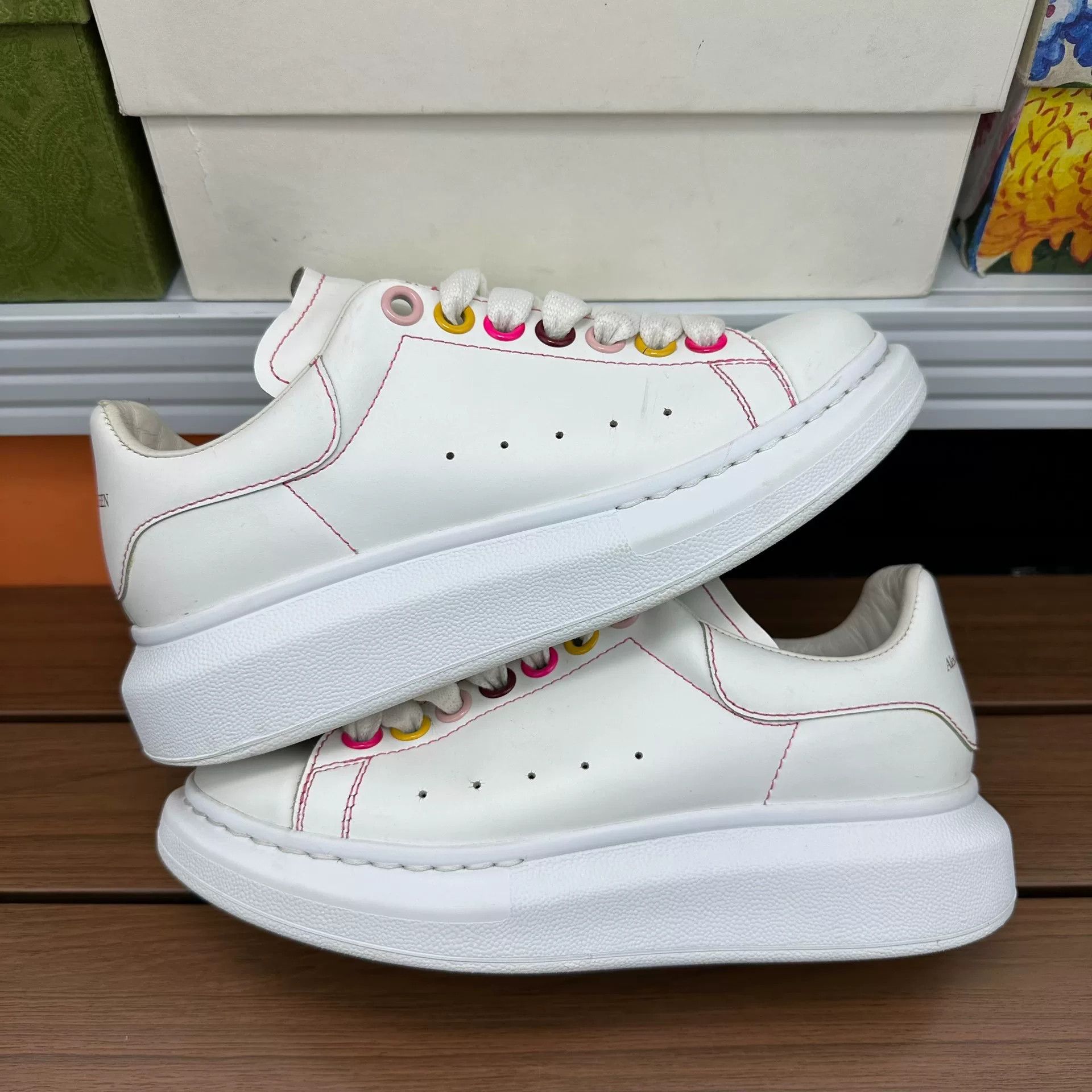 Alexander McQueen Alexander McQueen Multi Lowtop Sneakers 10 Men Size US 10 / EU 43 - 1 Thumbnail