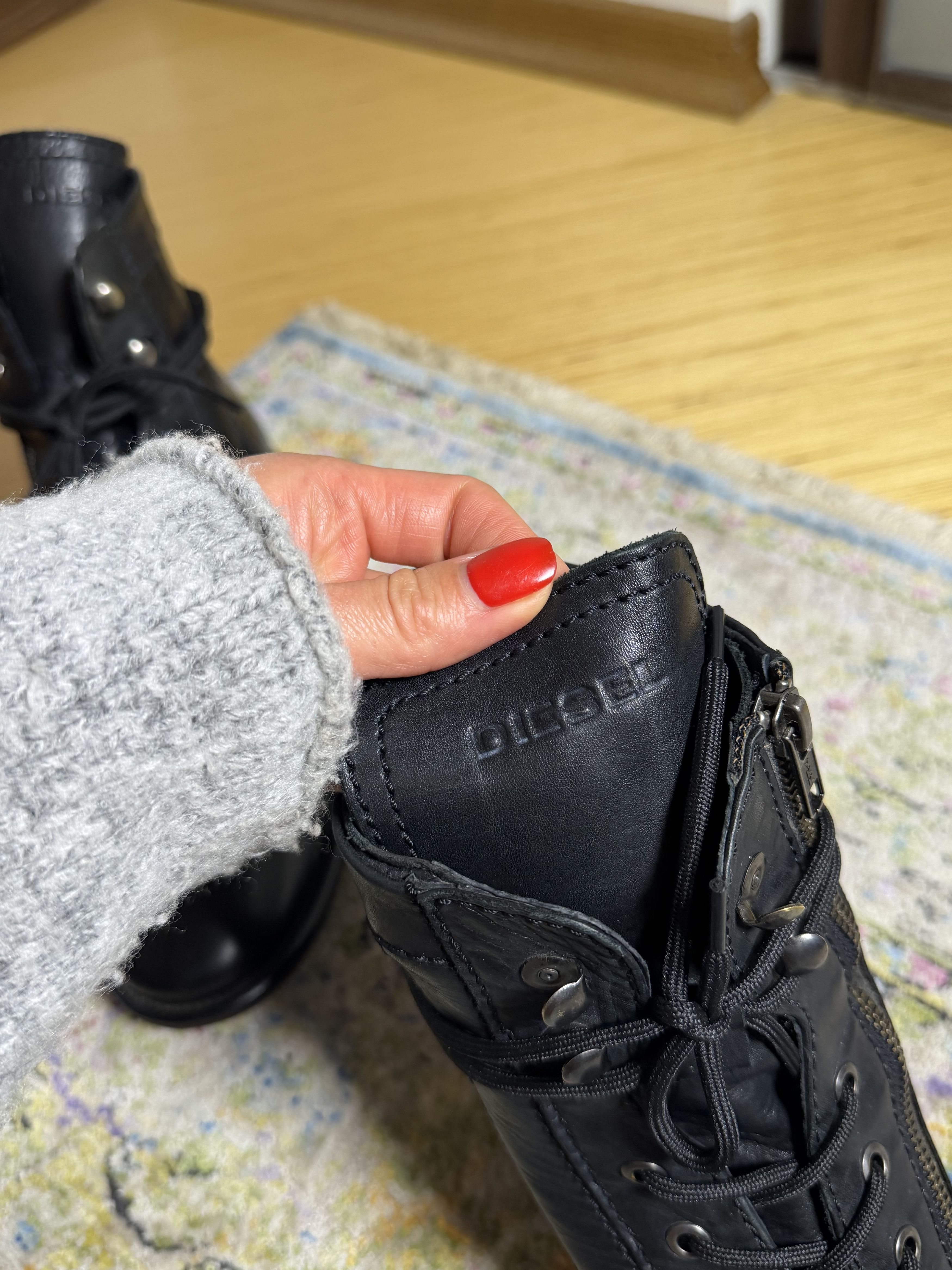 Diesel Diesel The Pit Black Boots Size US 12 / EU 45 - 9 Thumbnail