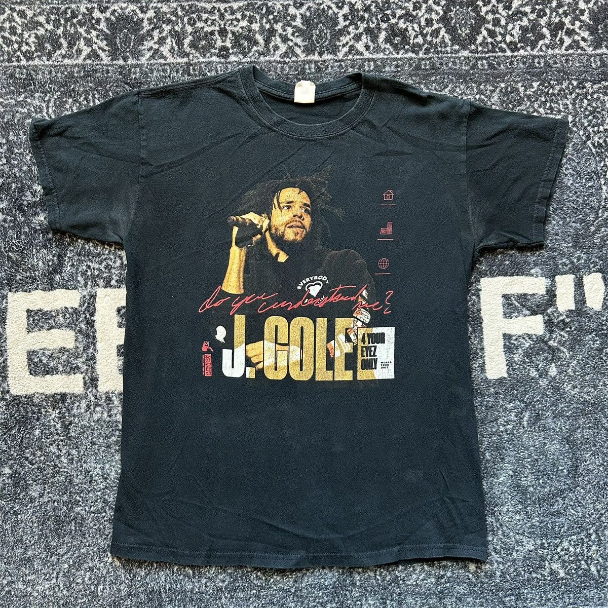 J. Cole J Cole 4 Your Eyez Only Tour Merch Graphic T-Shirt Size US M / EU 48-50 / 2 - 1 Thumbnail