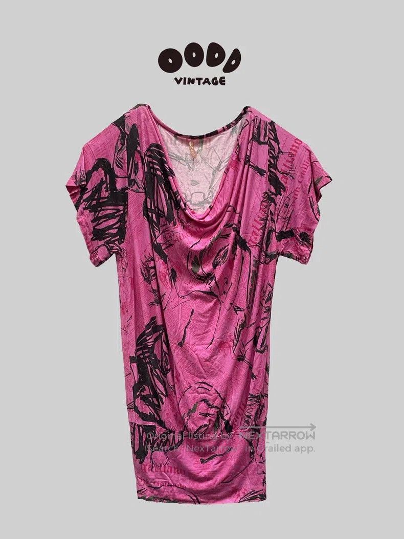 John Galliano John Galliano Graffiti T-Shirt Dress Size US S / EU 44-46 / 1 - 1 Thumbnail