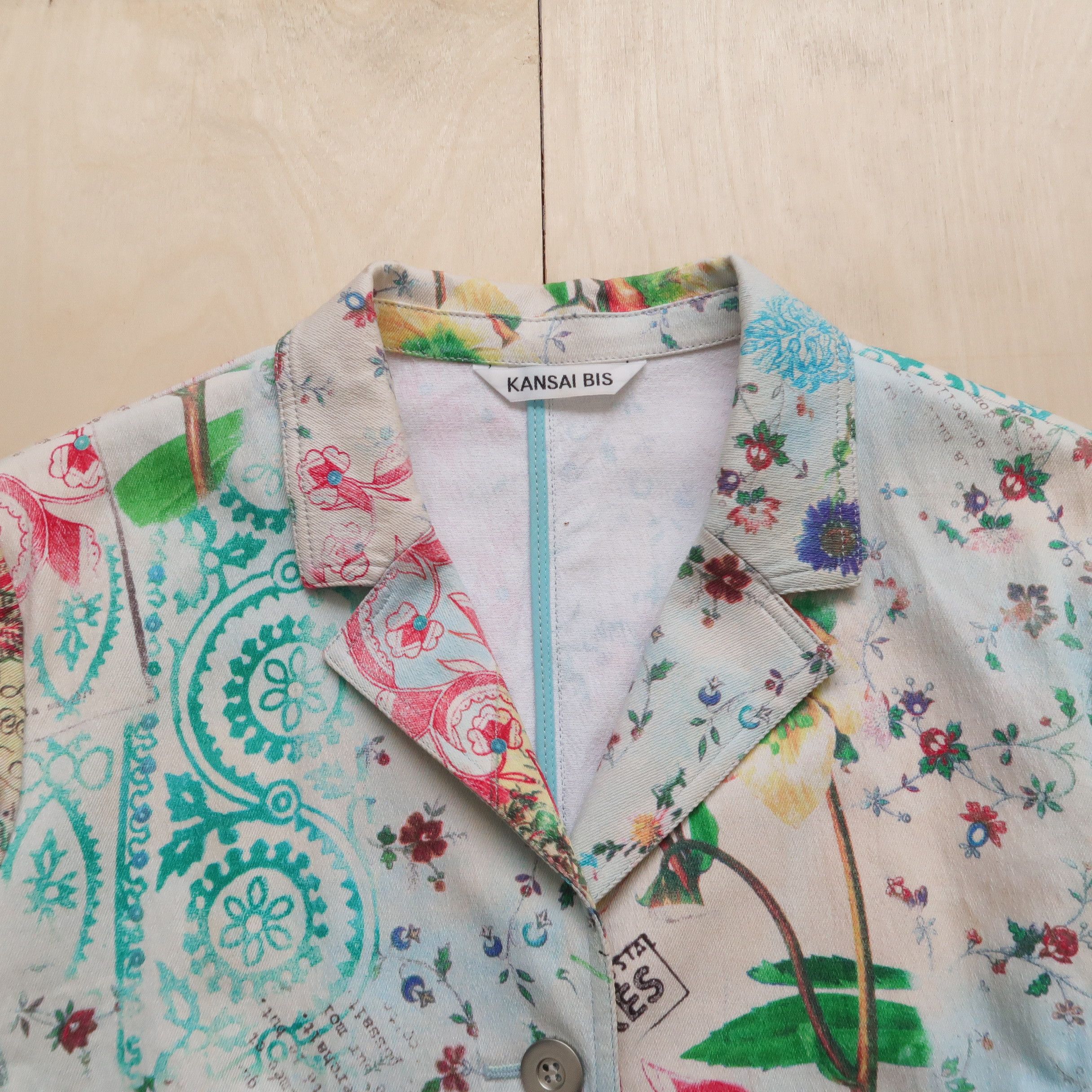 Japanese Brand 2018 Kansai Yamamoto LSD Psychedelic Floral Jacket Size US S / EU 44-46 / 1 - 3 Thumbnail
