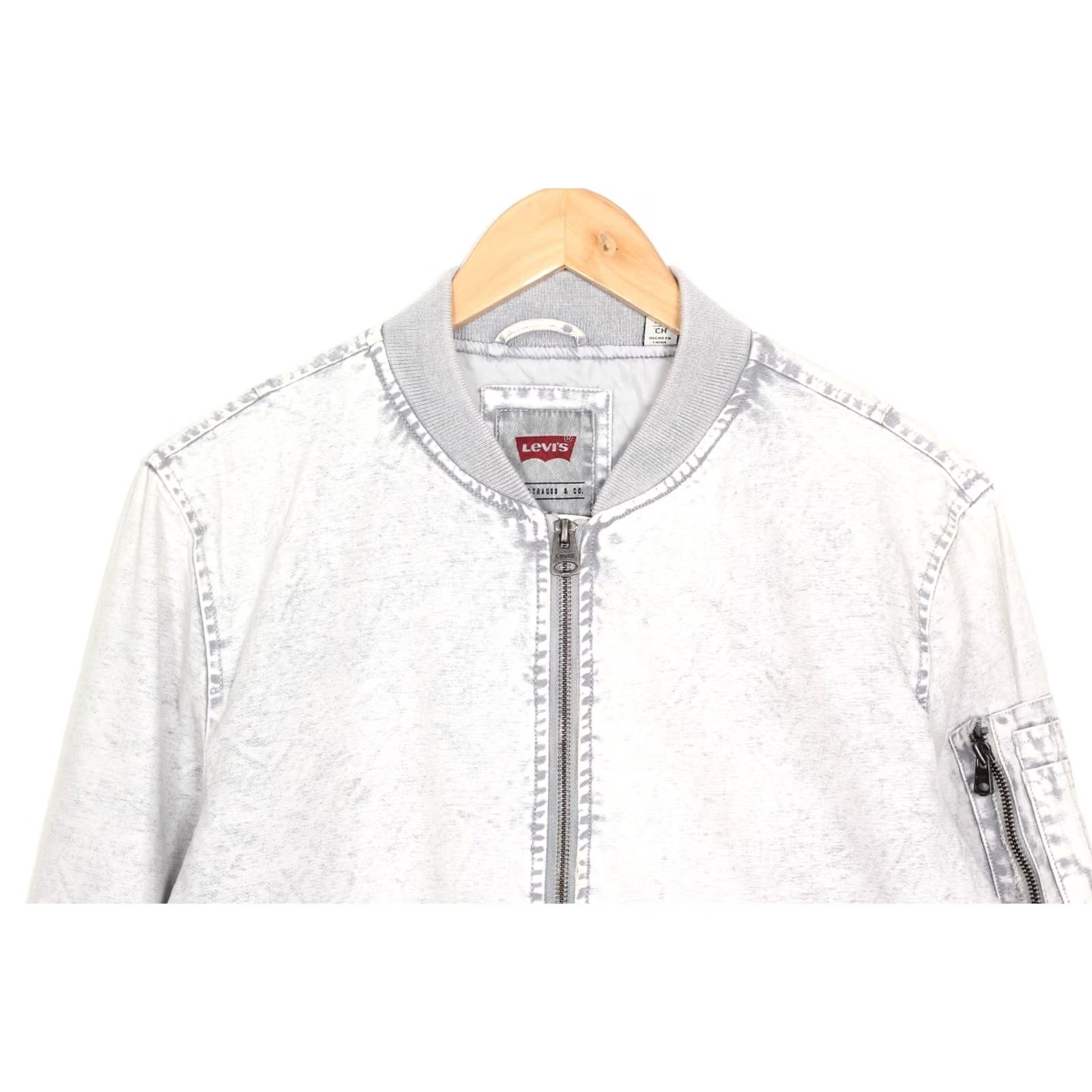 Levi's LEVI’S Denim Bomber Jacket Grey Men Size S MJ6603 Size US S / EU 44-46 / 1 - 3 Thumbnail