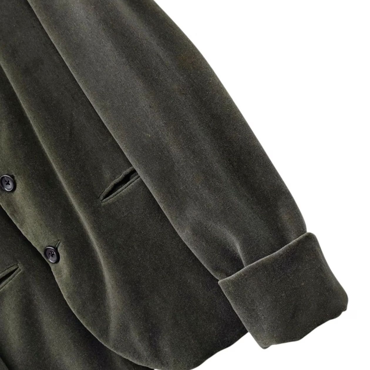 Yohji Yamamoto Yohji Yamamoto 80's Vintage Wool Jacket Olive Mens M Size US M / EU 48-50 / 2 - 7 Thumbnail