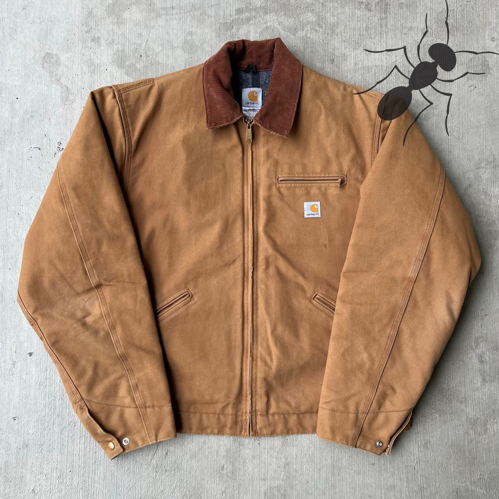 Carhartt J01 BRN brown detroit work wear jacket