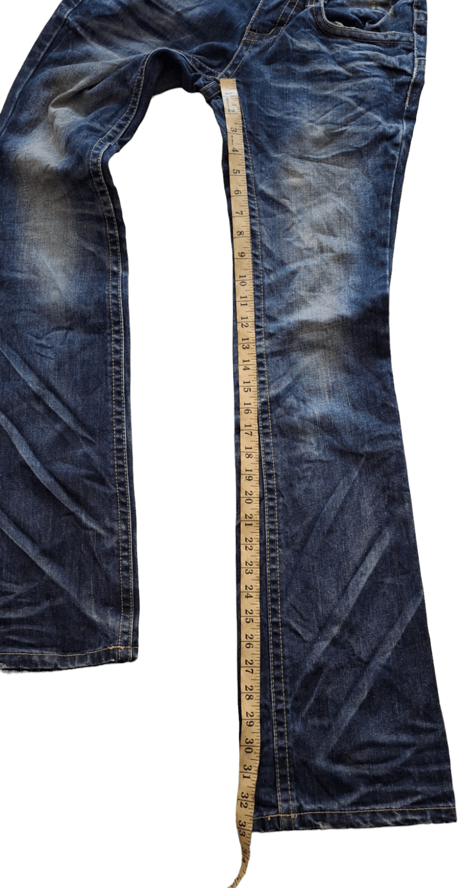 Designer × Japanese Brand Japanese Brand Lolita Flared Whiskered Jeans Size US 26 / EU 42 - 15 Thumbnail