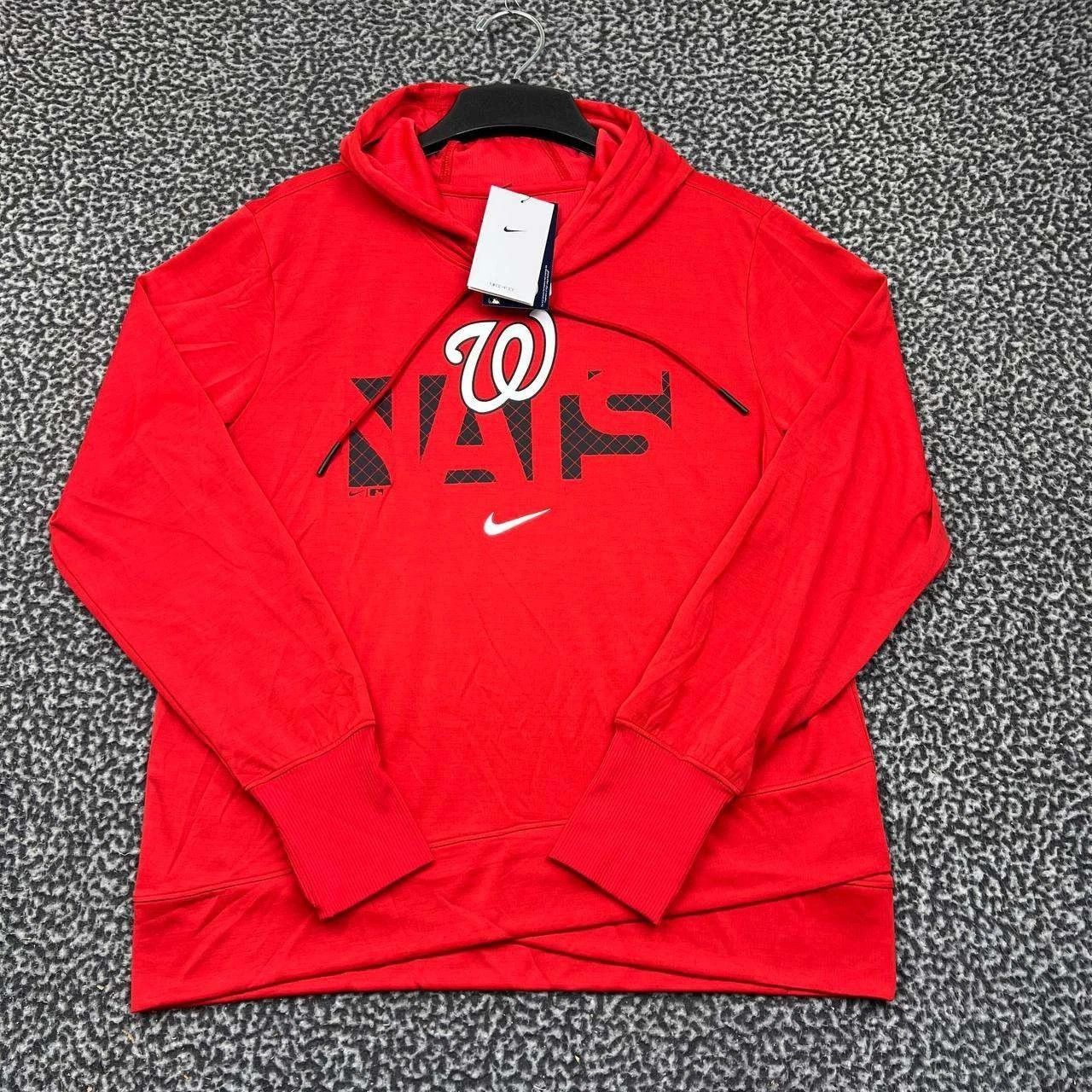 Nike Dri-Fit Hoodie Women Washington Nationals Pullover M