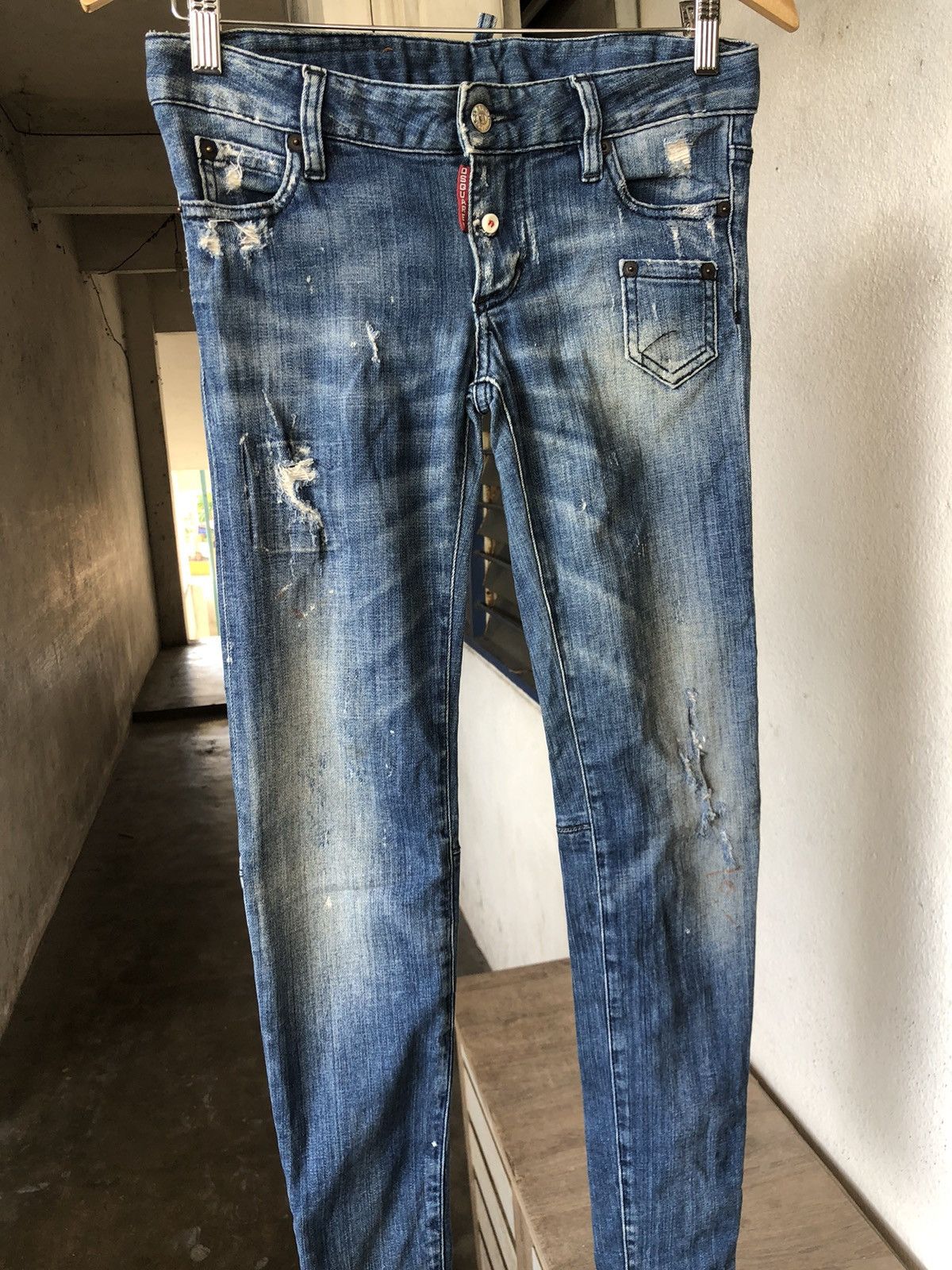 Dsquared2 Dsquared2 Distressed Punk Design Skinny Denim Size 26" / US 2 / IT 38 - 4 Thumbnail