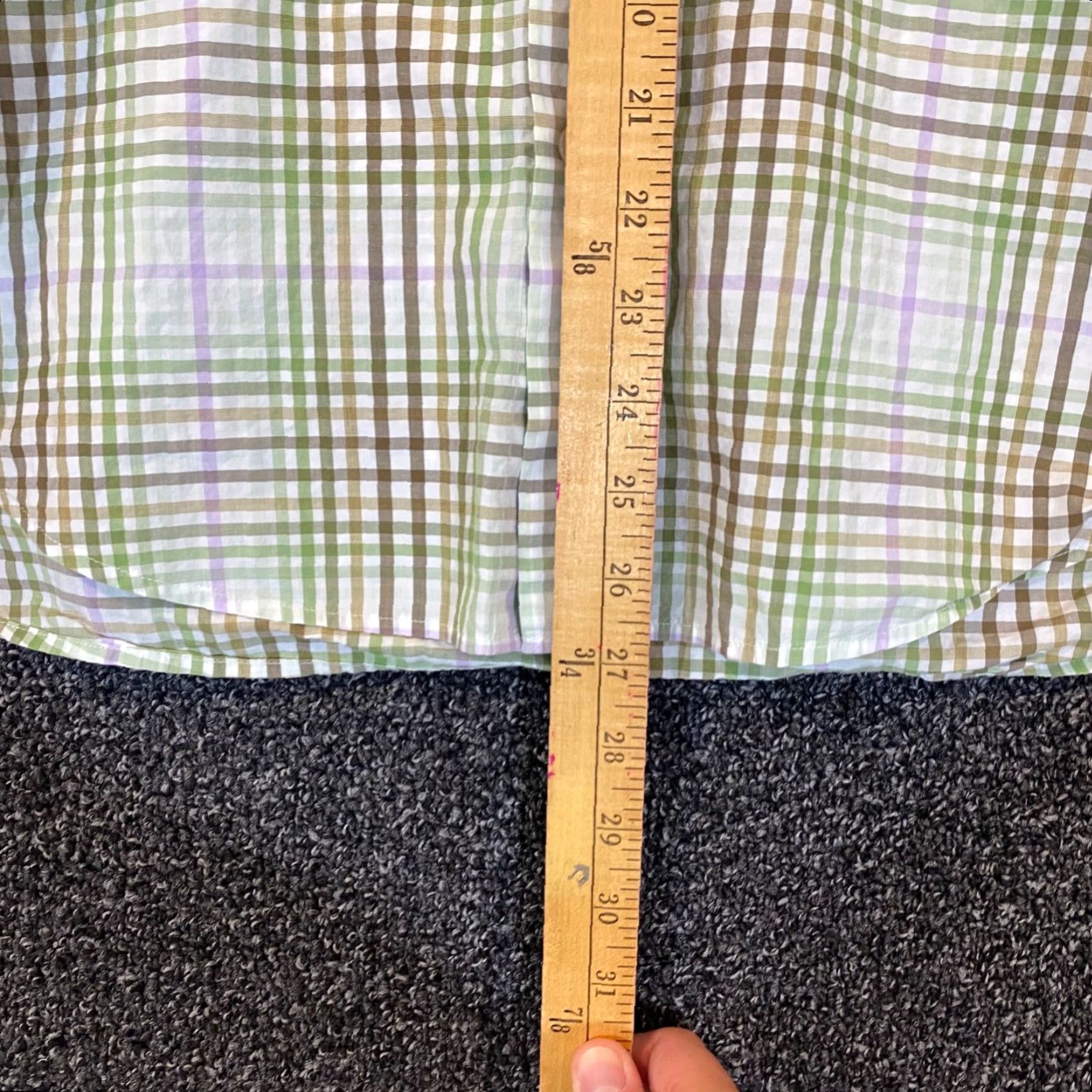 Hugo Boss HUGO BOSS Shirt Mens Medium Regular Green White Plaid Button Up Dress Top L/S Size US M / EU 48-50 / 2 - 5 Thumbnail