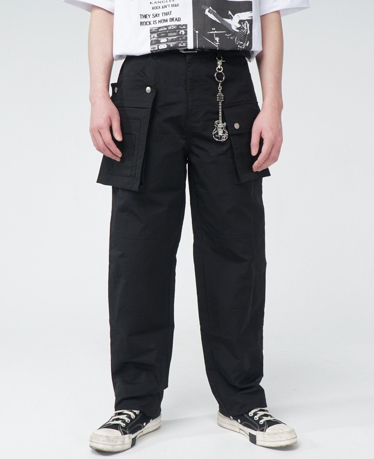 Hysteric Glamour KANGLEE Rockband Trousers in Nylon Pants Black Size US 32 / EU 48 - 11 Thumbnail